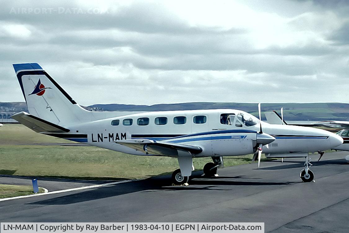 LN-MAM, 1981 Cessna 441 Conquest II C/N 441-0248, LN-MAM   Cessna 441 Conquest II [441-0248] Dundee-Riverside~G 10/04/1983