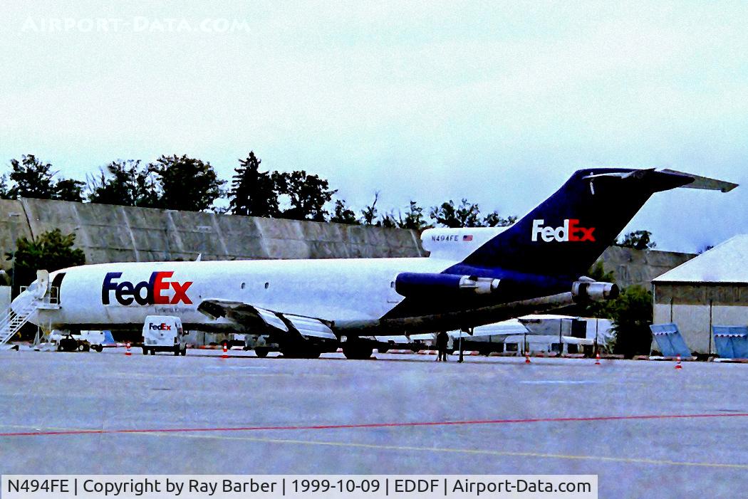 N494FE, 1979 Boeing 727-227 C/N 21532, N494FE   Boeing 727-227F [21532] (FedEx) Frankfurt Int'l~D 09/10/1999