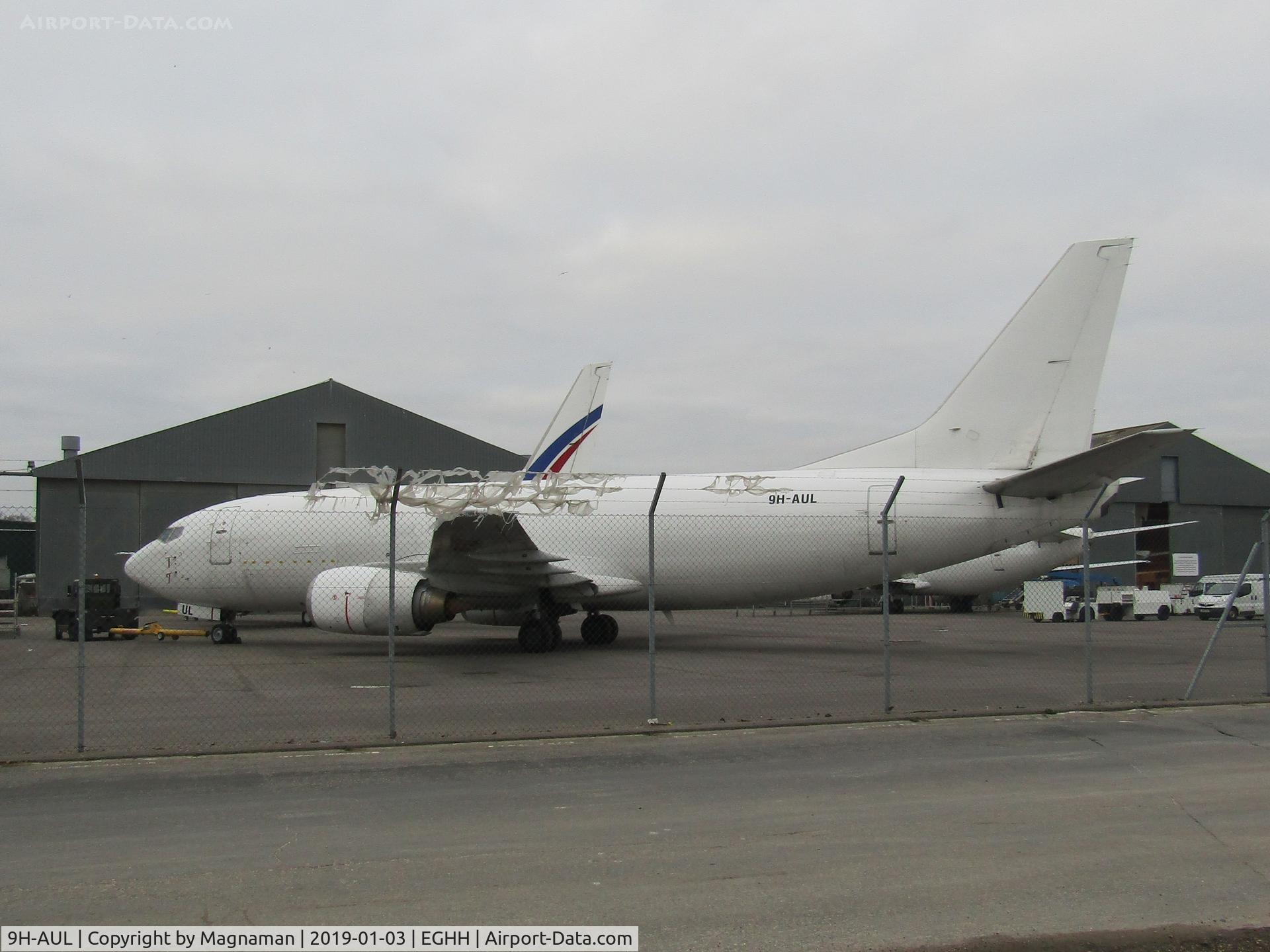 9H-AUL, 1987 Boeing 737-375(SF) C/N 23708, if you like old 737s then Hurn is the place to go!!!