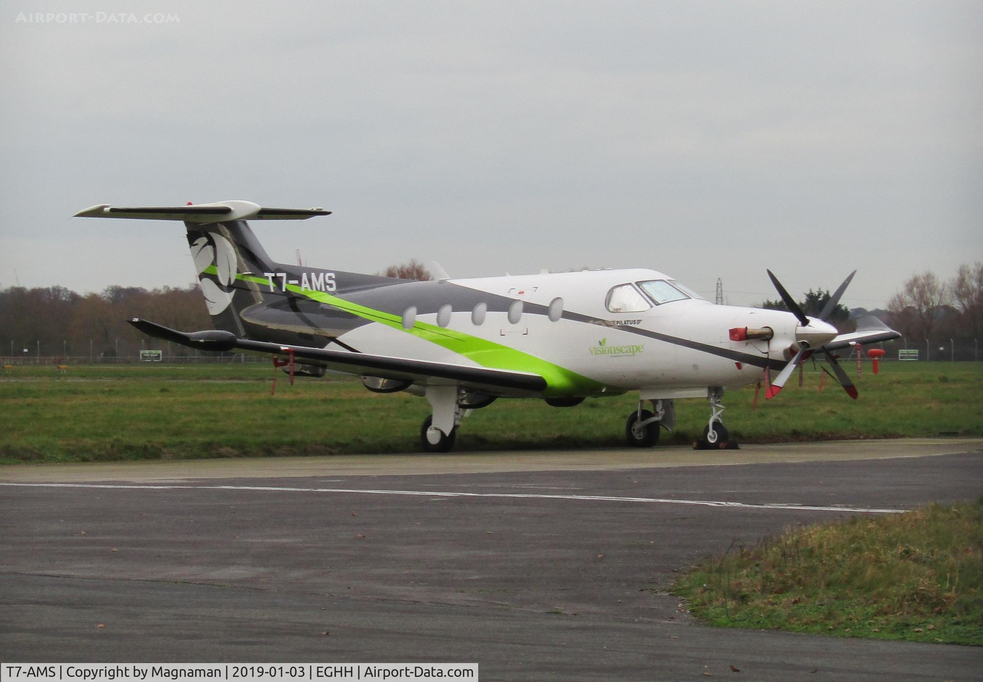 T7-AMS, 2006 Pilatus PC-12/47 C/N 732, what a cool c/s on this turbo beauty