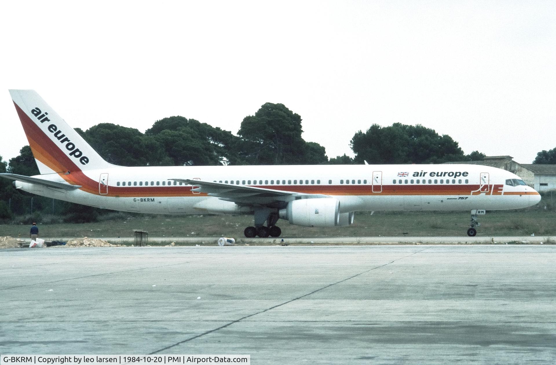 G-BKRM, 1983 Boeing 757-236 C/N 22176, Palma de Mallorca 20.10.84
