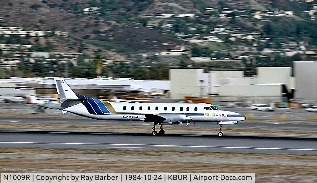 N1009R, 1980 Swearingen SA-226TC Metro II C/N TC-358, N1009R   Swearingen SA.226TC Metro II [TC-358] (Sun Aire Lines) Hollywood-Burbank~N 24/10/1984. From a slide.