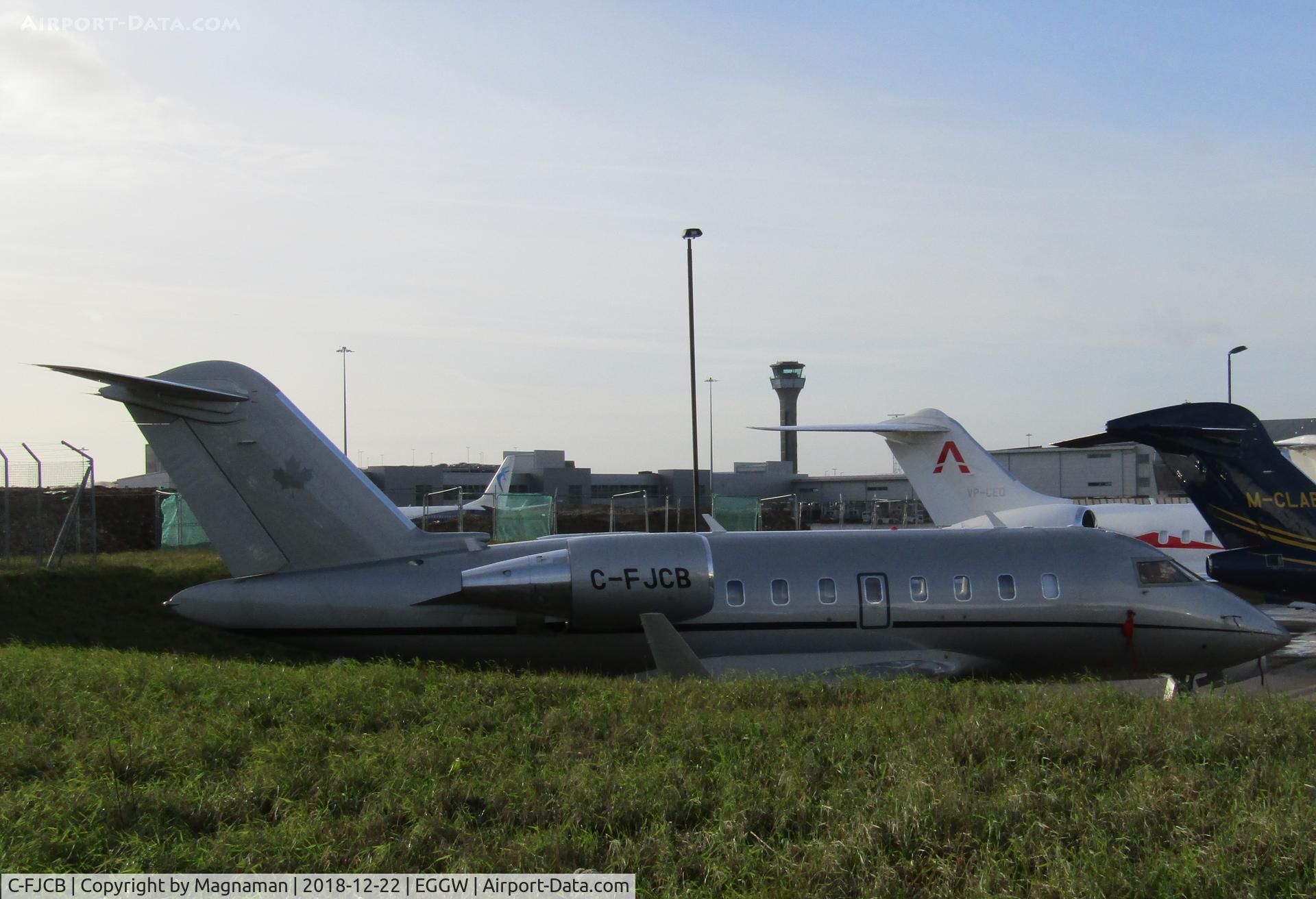 C-FJCB, 2007 Bombardier Challenger 300 (BD-100-1A10) C/N 20192, at Luton airport