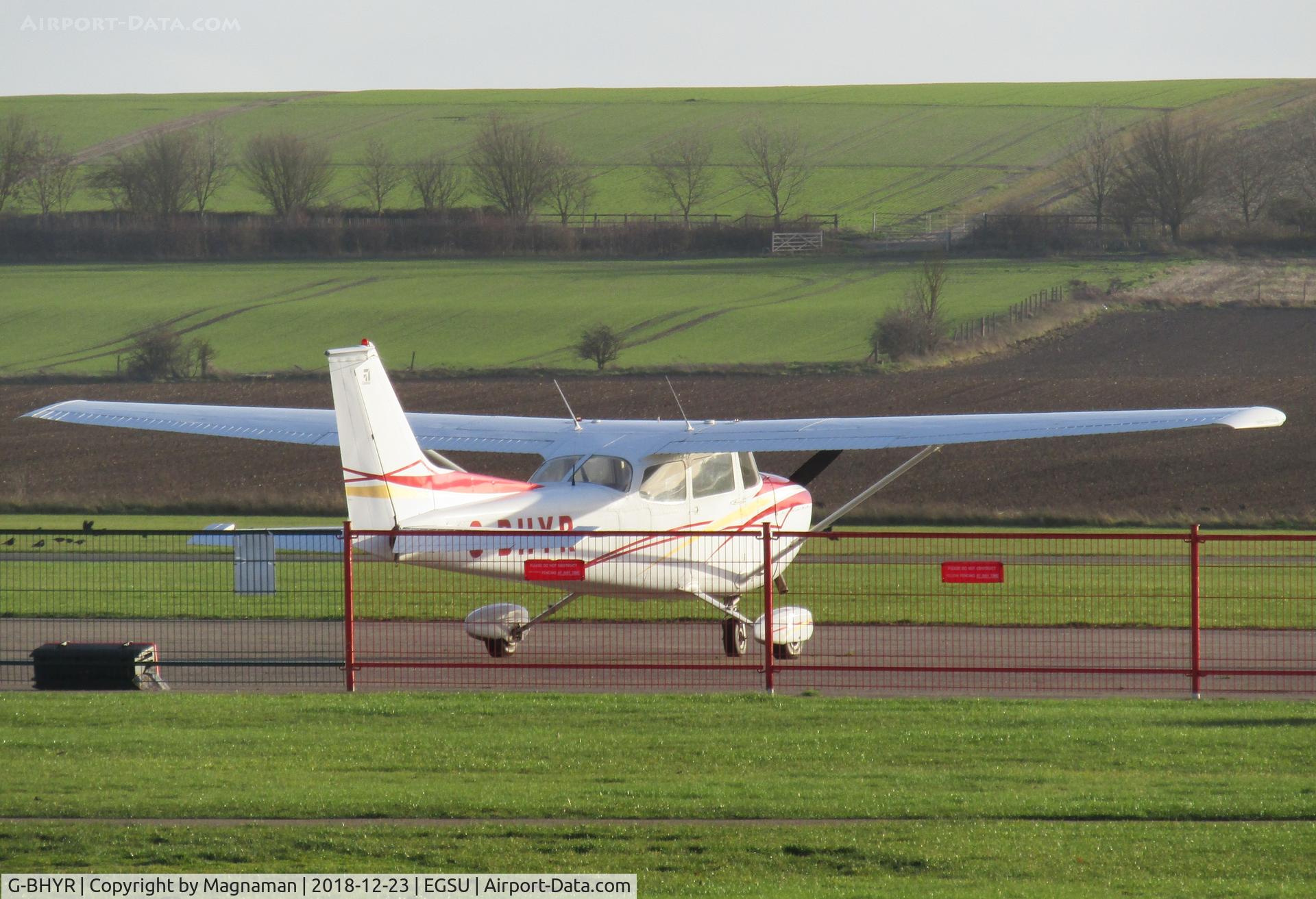 G-BHYR, 1973 Reims F172M Skyhawk Skyhawk C/N 0922, on apron at Duxford
