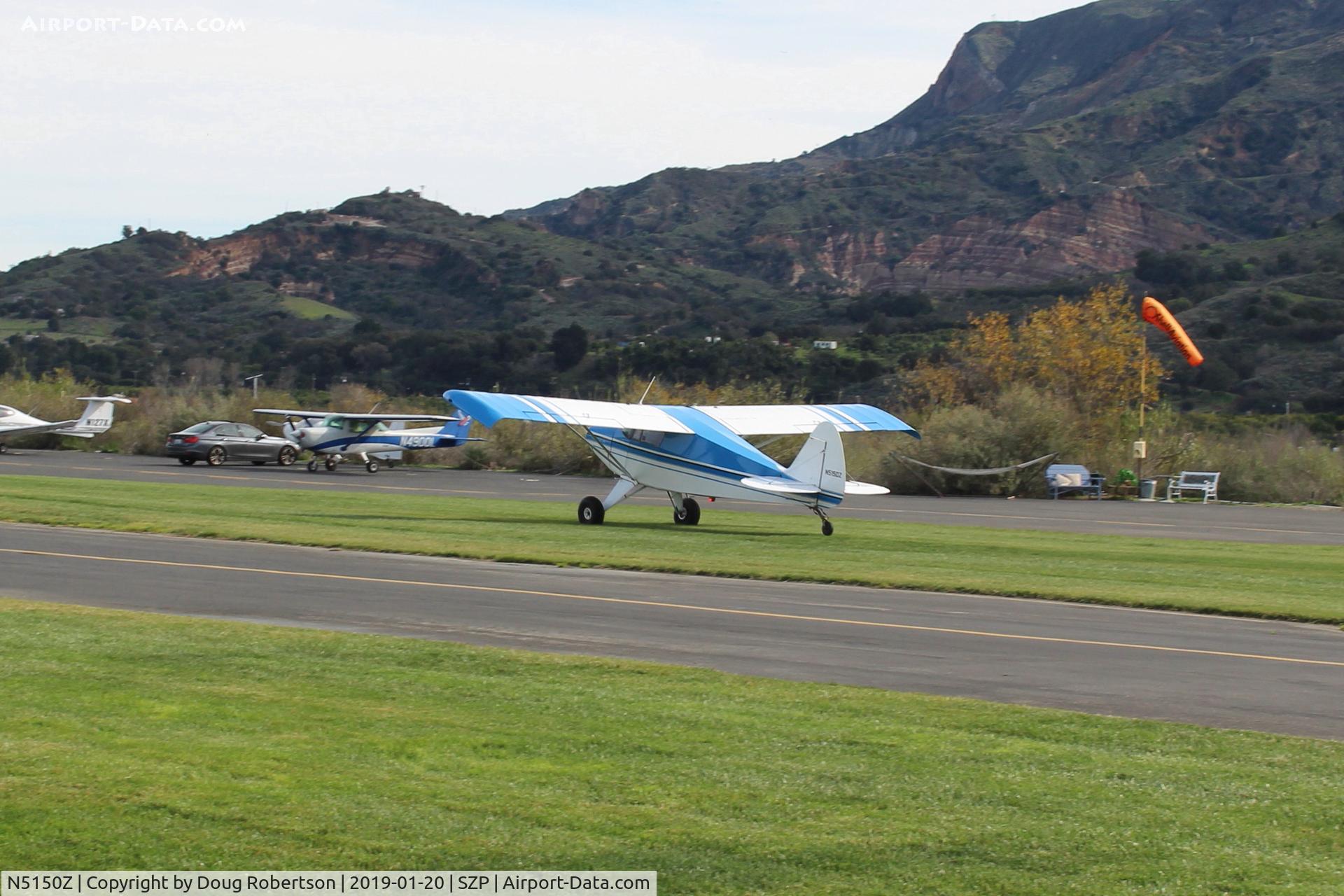 N5150Z, 1961 Piper PA-22-108 Colt C/N 22-8800, 1961 Piper PA-22-108 COLT, Lycoming O-235-C1B 108 Hp, 2 place, takeoff roll Rwy 04R grass