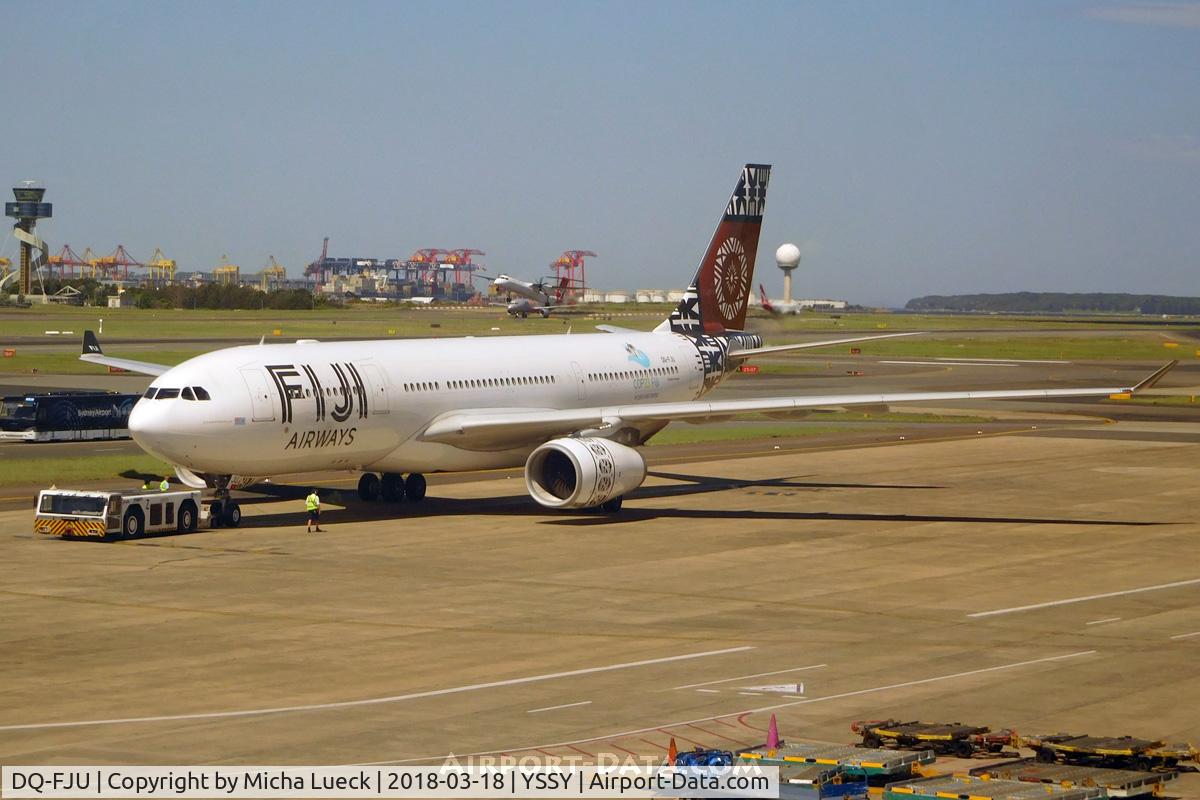 DQ-FJU, 2013 Airbus A330-243 C/N 1416, At Mascot