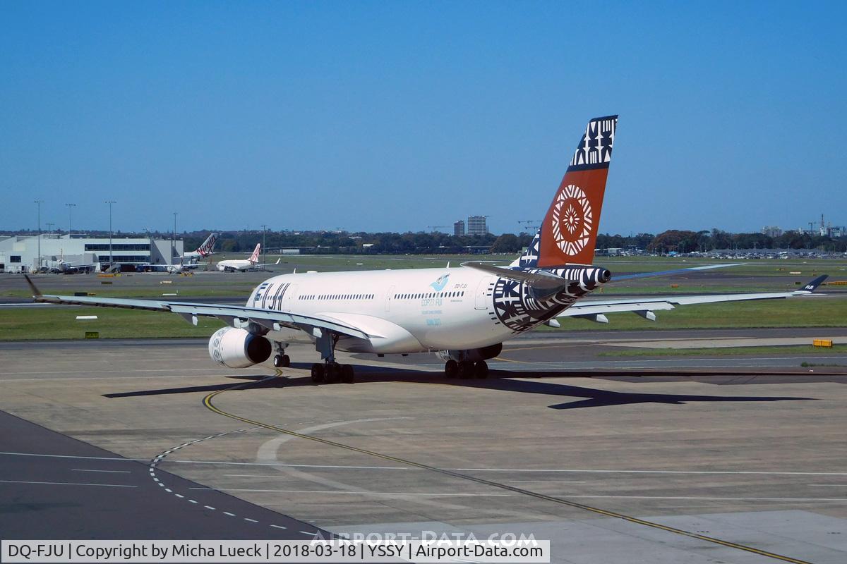 DQ-FJU, 2013 Airbus A330-243 C/N 1416, At Mascot