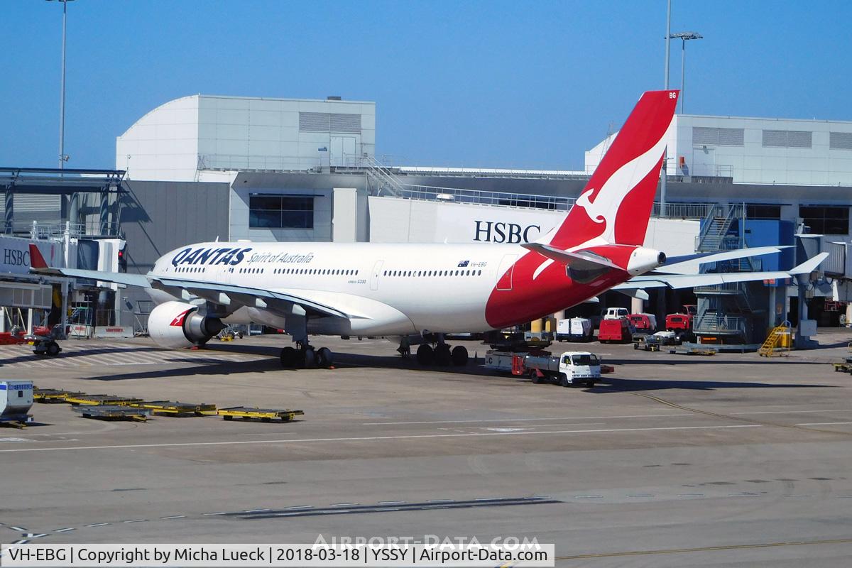 VH-EBG, 2007 Airbus A330-202 C/N 887, At Mascot