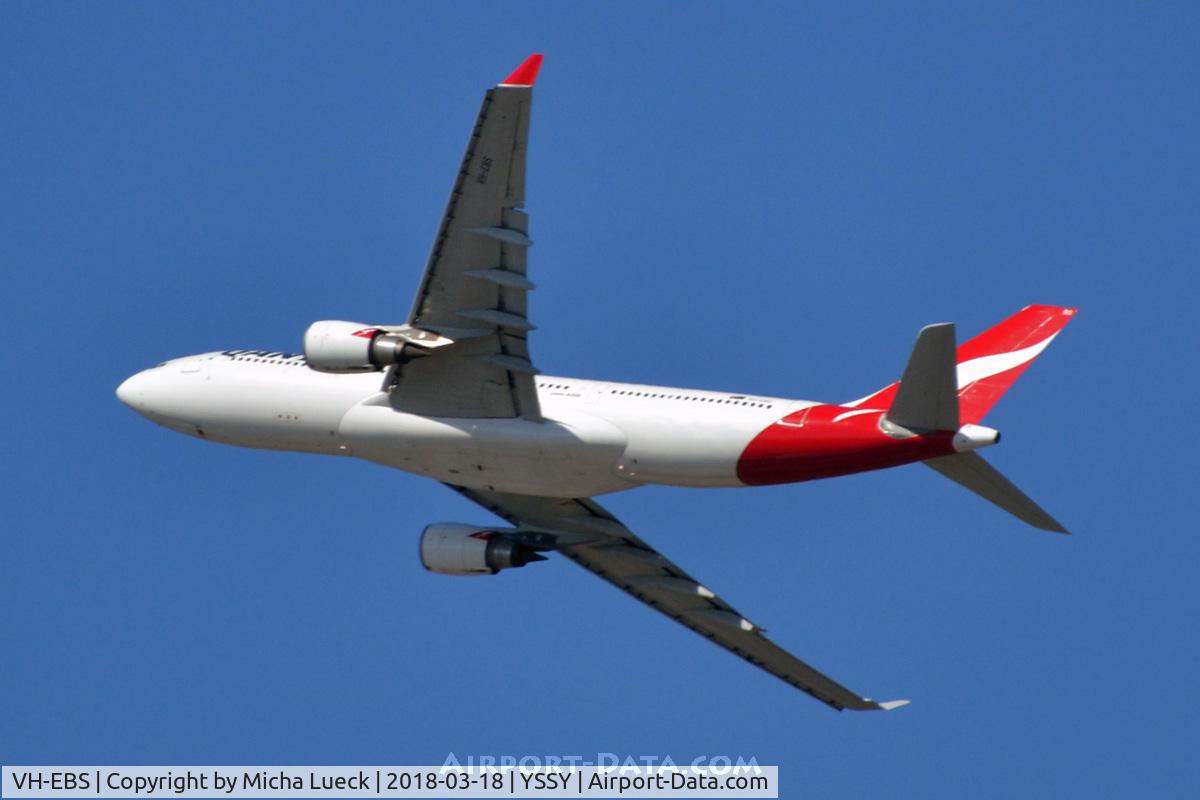 VH-EBS, 2011 Airbus A330-202 C/N 1258, At Mascot