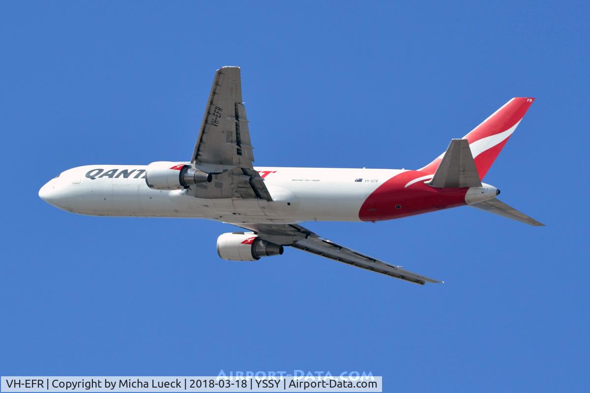 VH-EFR, 2006 Boeing 767-381F C/N 33510, At Mascot