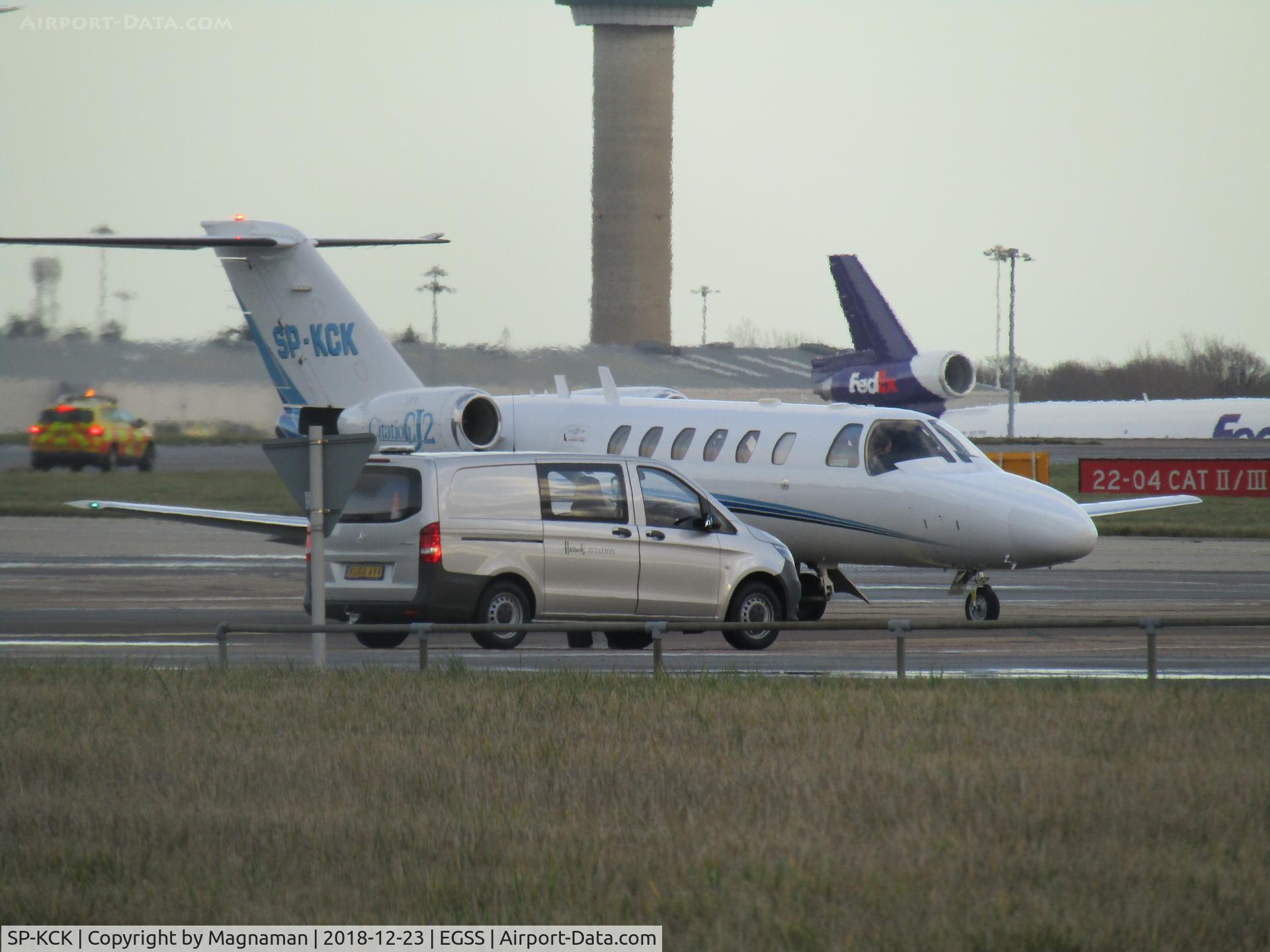 SP-KCK, 2003 Cessna 525A CitationJet CJ2 C/N 525A-0158, at stansted