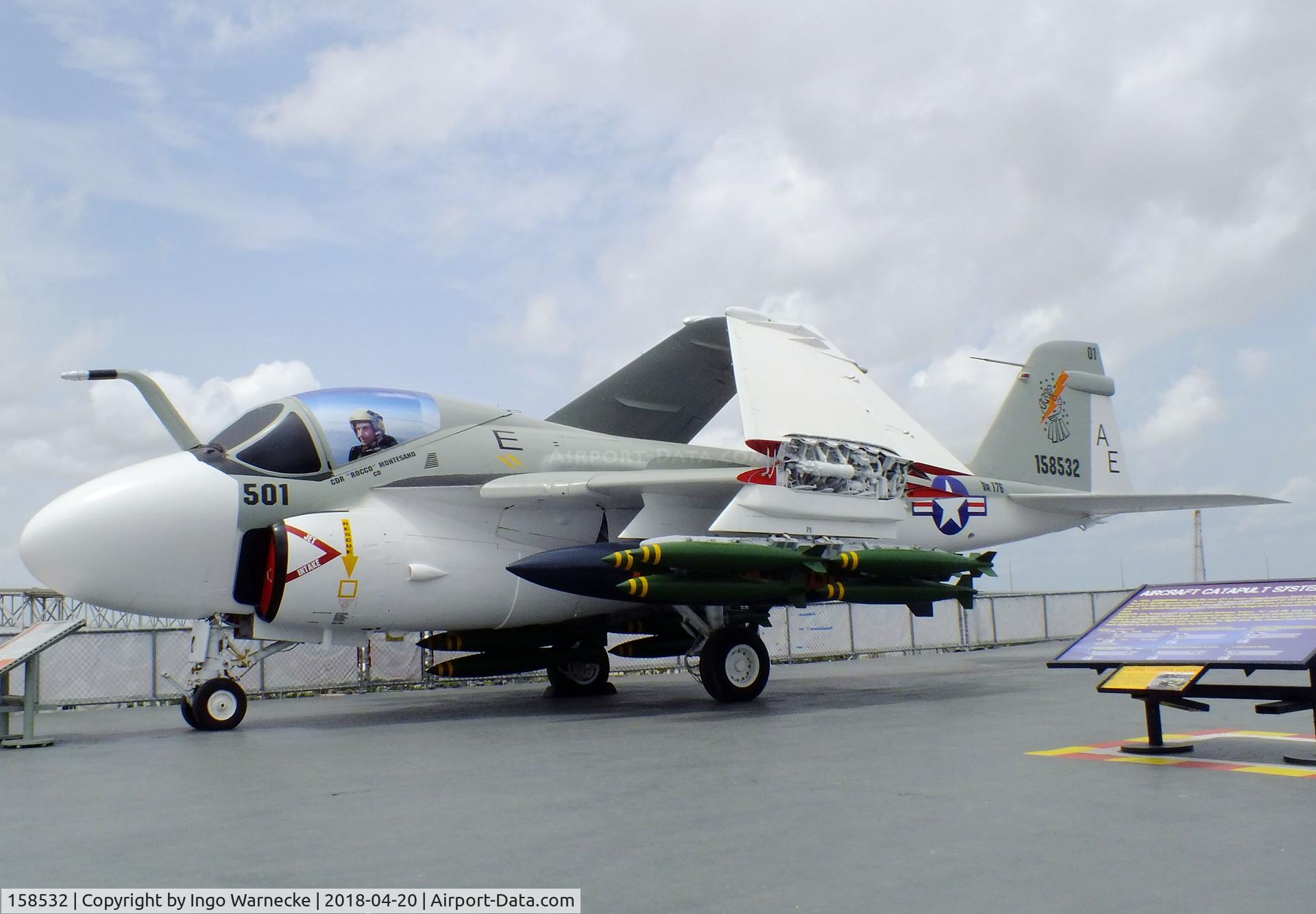 158532, Grumman A-6E Intruder C/N I-515, Grumman A-6E Intruder at the USS Lexington Museum, Corpus Christi TX
