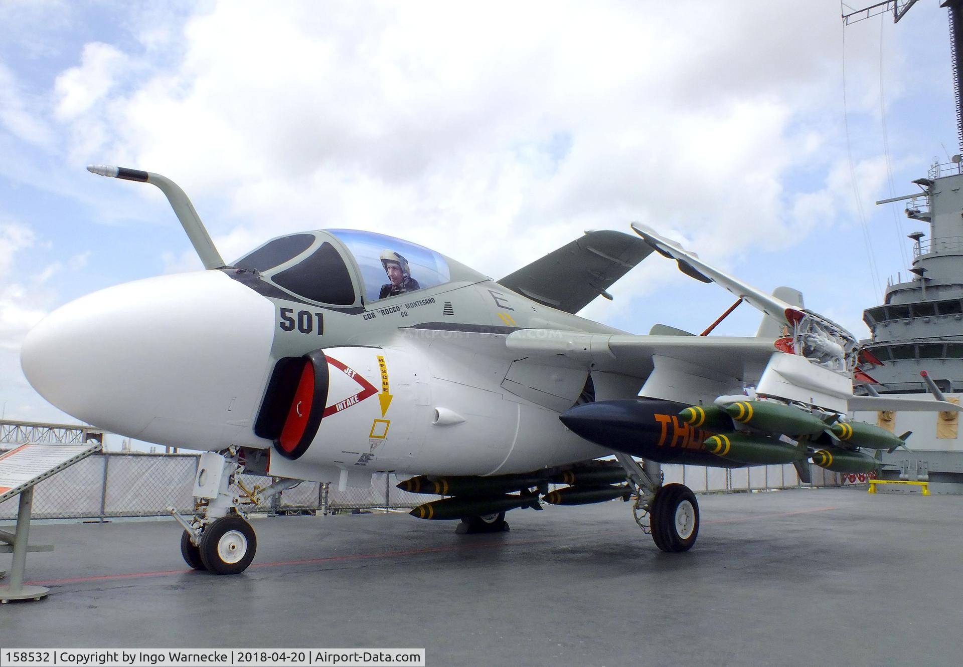 158532, Grumman A-6E Intruder C/N I-515, Grumman A-6E Intruder at the USS Lexington Museum, Corpus Christi TX