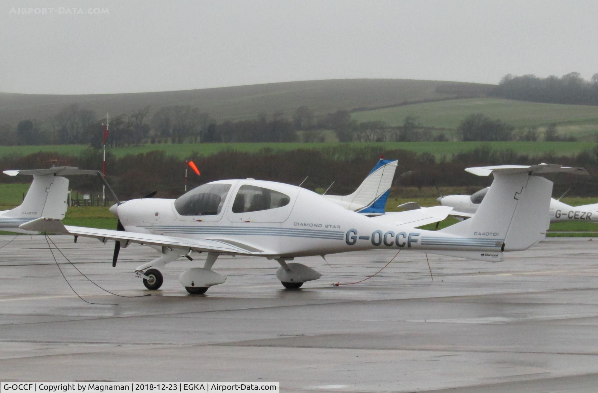 G-OCCF, 2006 Diamond DA-40D Diamond Star C/N D4.229, at cold shoreham
