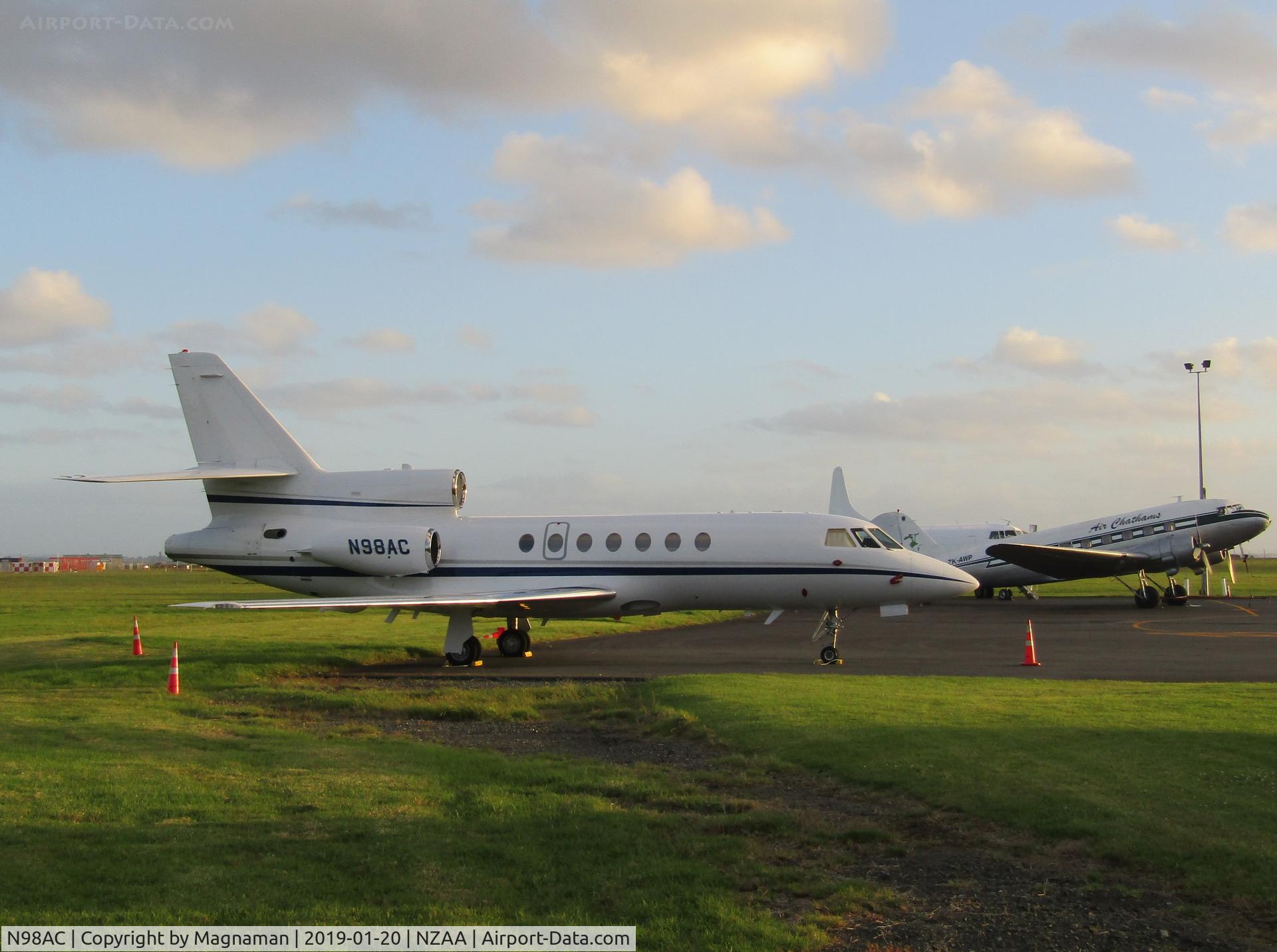 N98AC, 2002 Dassault Falcon 50 C/N 329, new(ish) and old at AKL