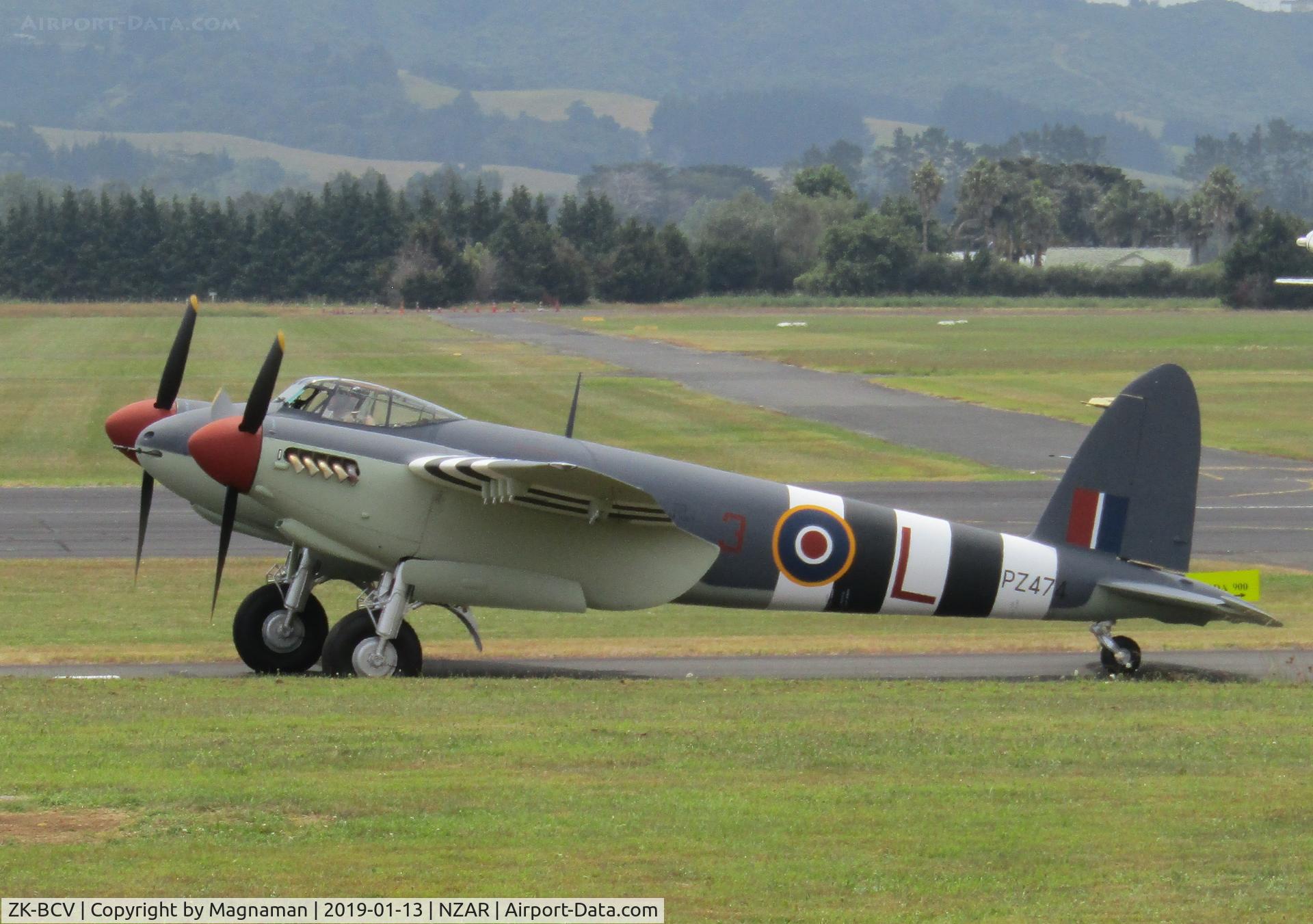 ZK-BCV, 1945 De Havilland DH.98 Mosquito FB.VI C/N NZ2384/PZ474, On only its second flight post restoration - now on its way to USA