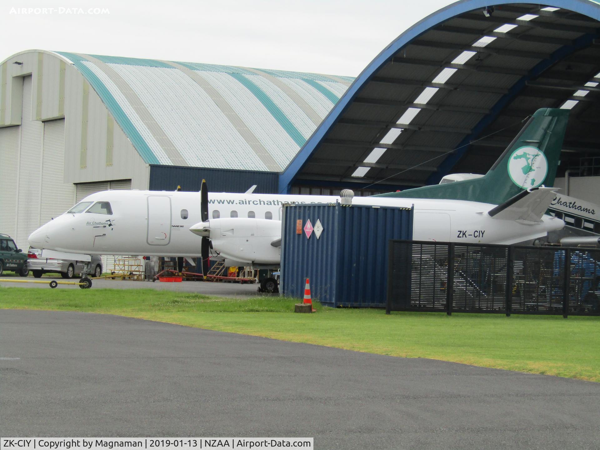 ZK-CIY, 1988 Saab 340A C/N 340A-145, just out of hangar