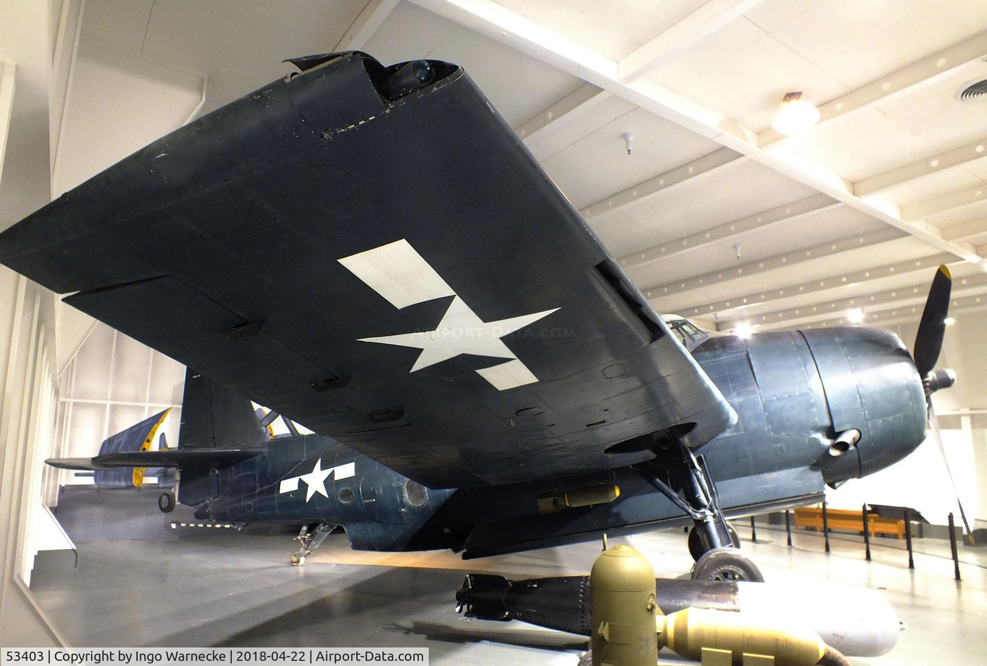 53403, General Motors TBM-3E Avenger C/N unknown_53403, Grumman (General Motors) TBM-3E Avenger, displayed to represent the aircraft flown by president George H.W. Bush in WW II, at the National Museum of the Pacific War, Fredericksburg TX