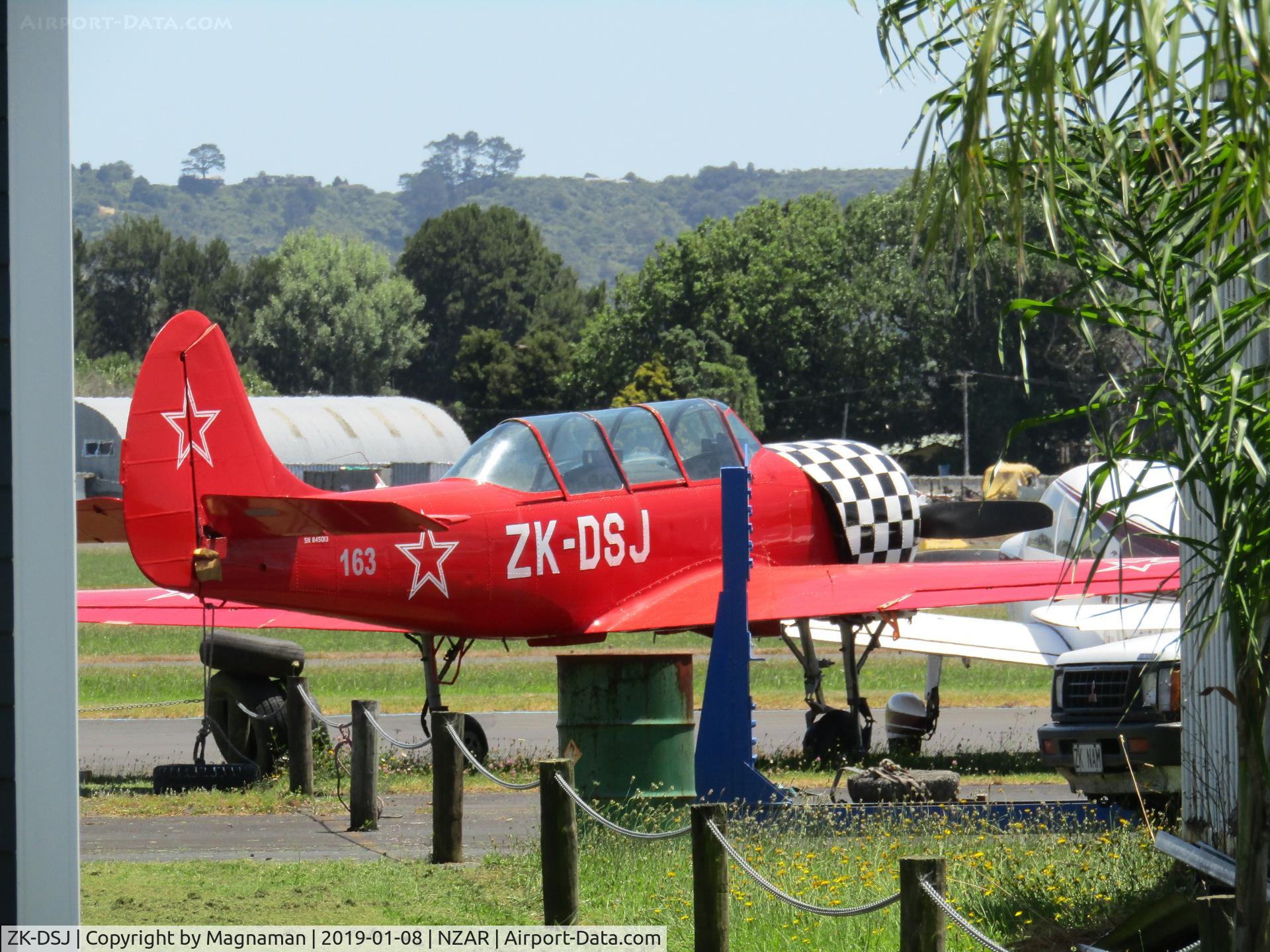 ZK-DSJ, Yakelov Yak 52 C/N 845013, Nice Yak - ex ZU-DSJ