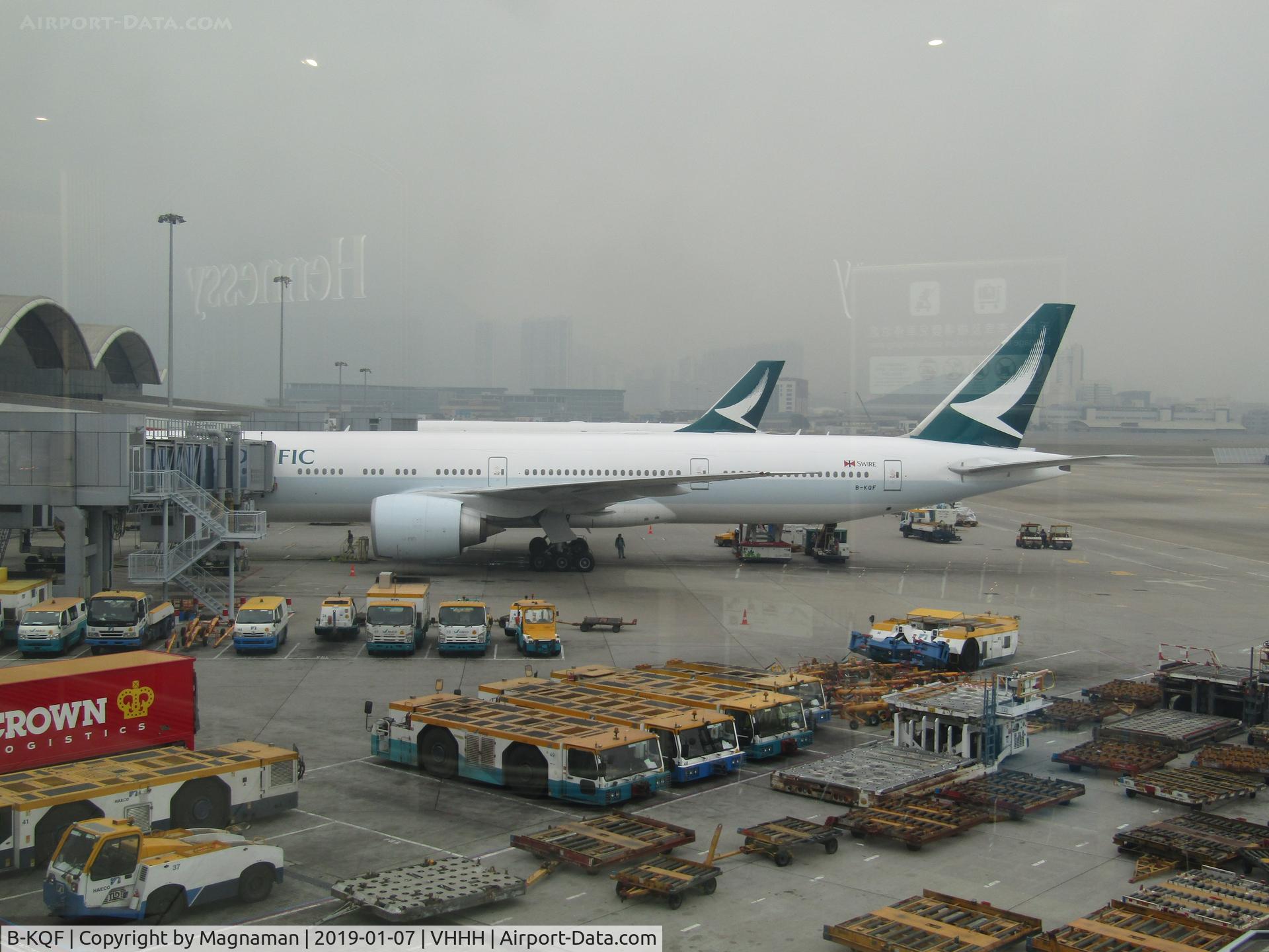 B-KQF, 2013 Boeing 777-367/ER C/N 41428, my plane from AKL