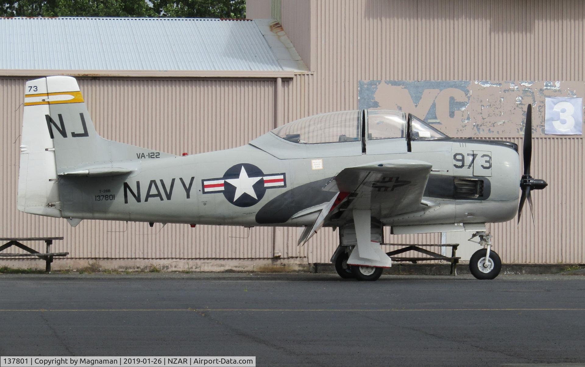 137801, 1954 North American T-28B Trojan C/N 200-164, Also ZK-TPV