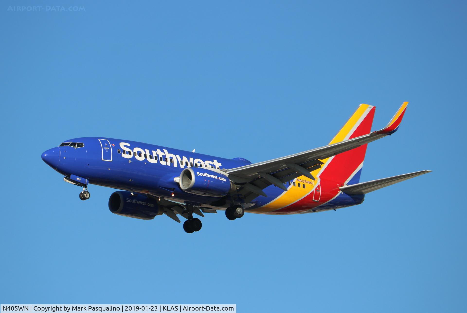 N405WN, 2001 Boeing 737-7H4 C/N 27893, Boeing 737-7H4