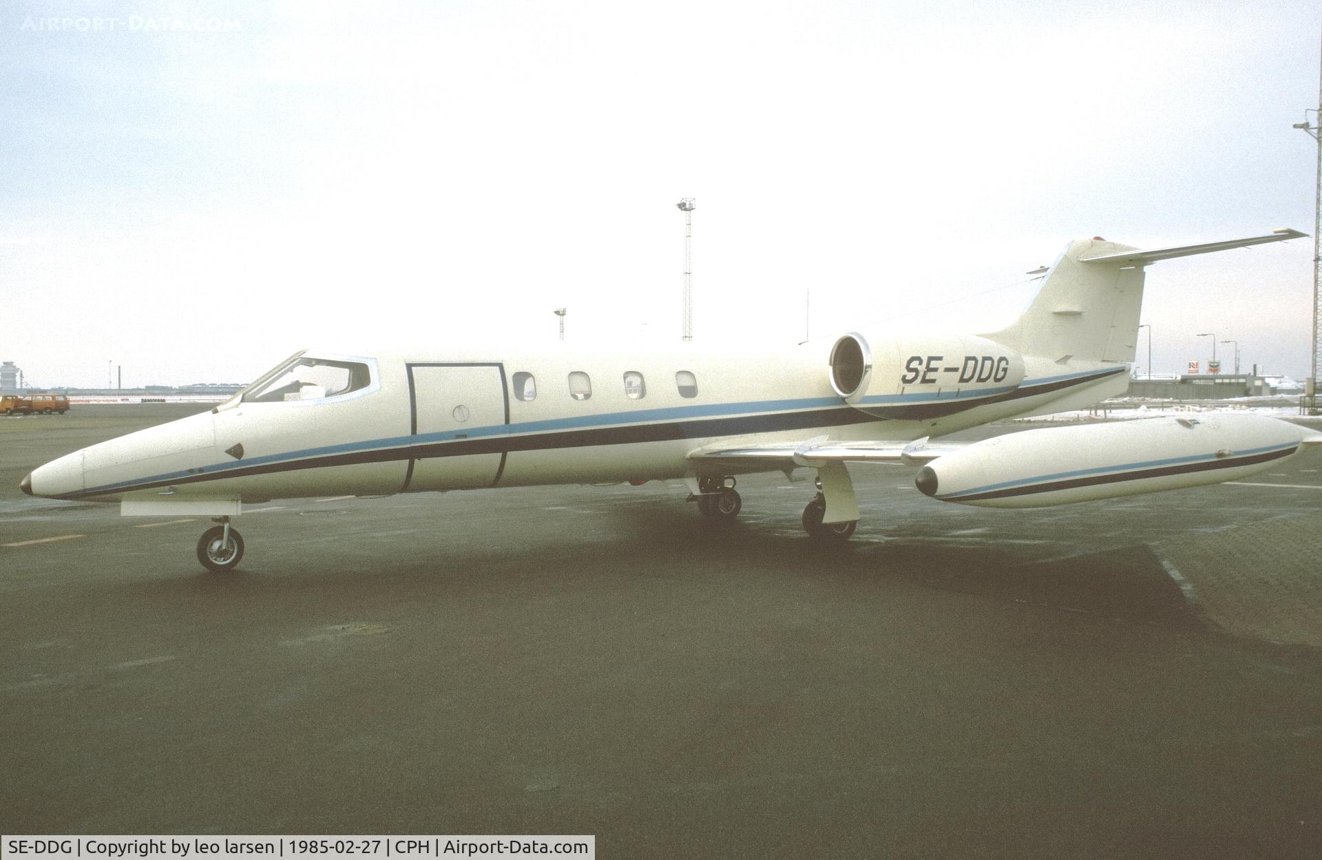 SE-DDG, 1978 Learjet 35A C/N 35A-172, Copenhagen 20.2.1985