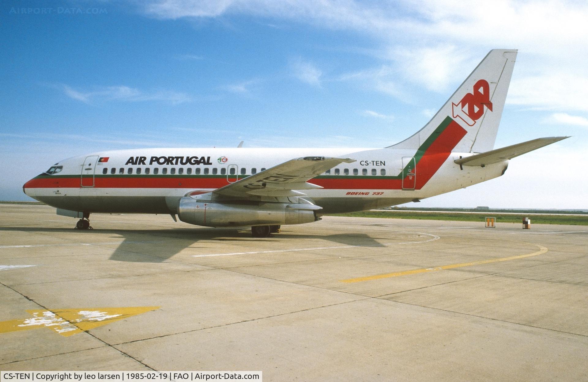 CS-TEN, 1983 Boeing 737-282 C/N 23044, Faro 19.2.1985