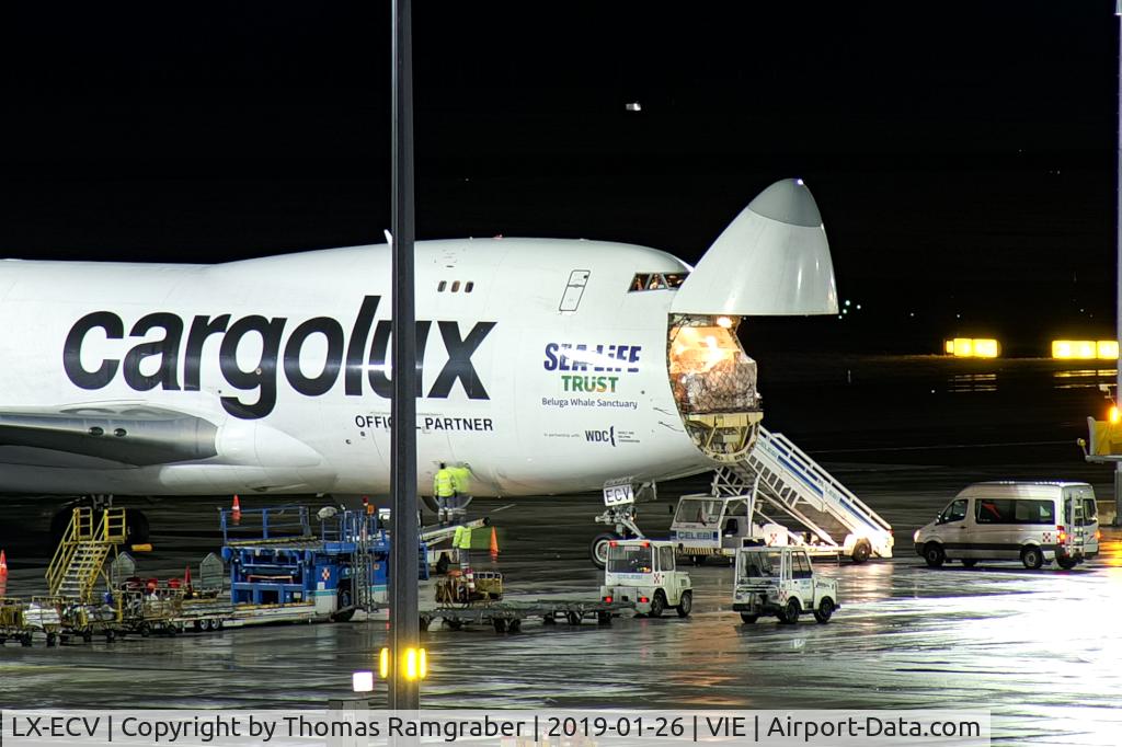 LX-ECV, 2009 Boeing 747-4HQF C/N 37303, Cargolux Boeing 747-400
