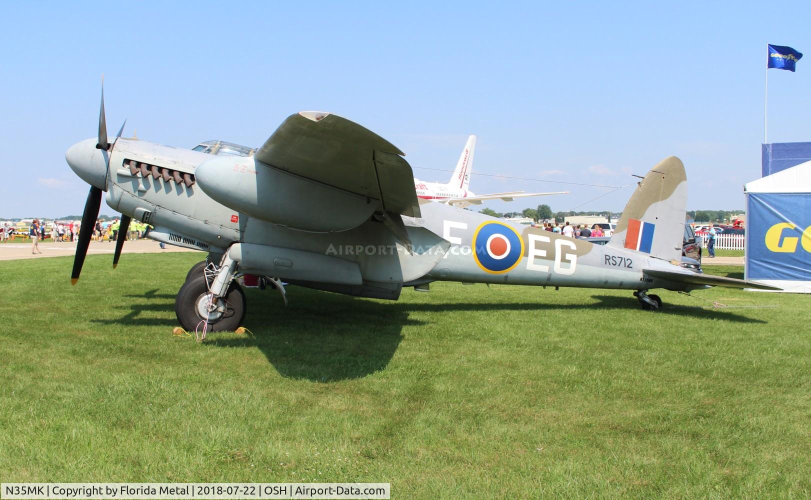 N35MK, 1946 De Havilland DH-98 Mosquito TT.35 C/N RS-712, Mosquito