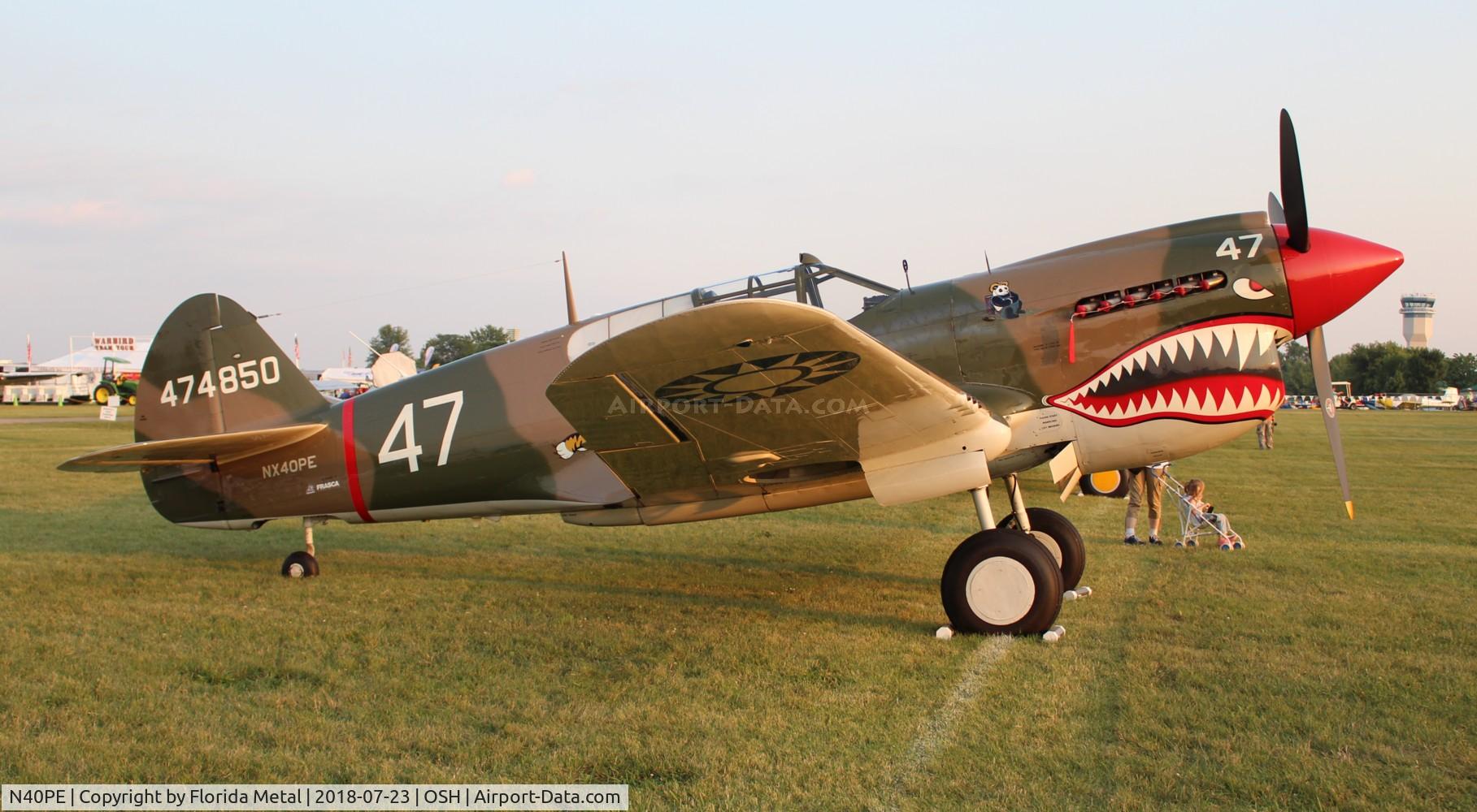 N40PE, 1942 Curtiss P-40E C/N AK905, P-40E