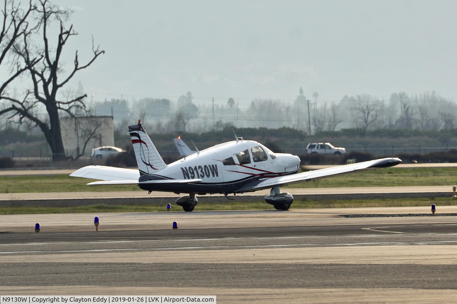 N9130W, 1966 Piper PA-28-235 C/N 28-10748, Livermore Airport California 2019.