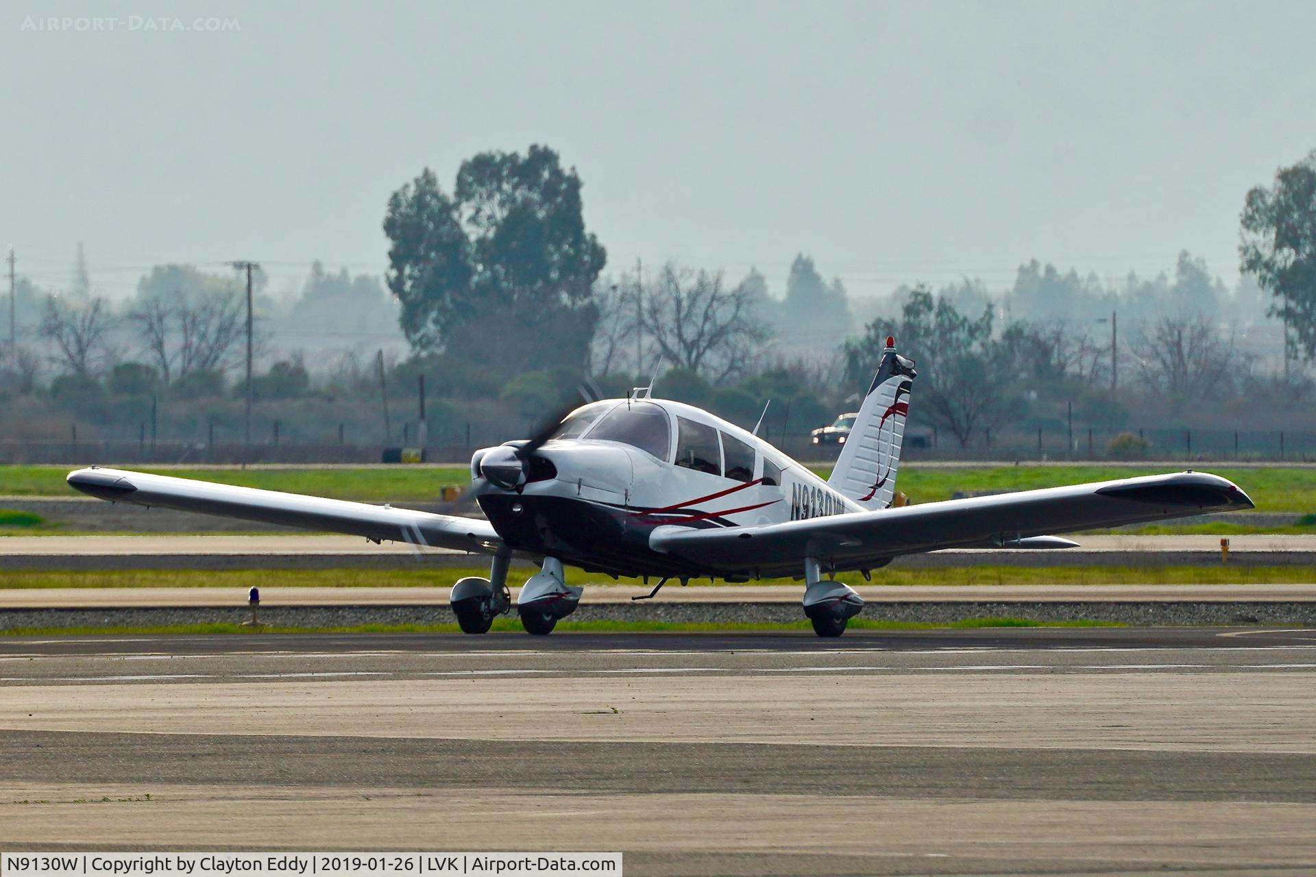 N9130W, 1966 Piper PA-28-235 C/N 28-10748, Livermore Airport California 2019.