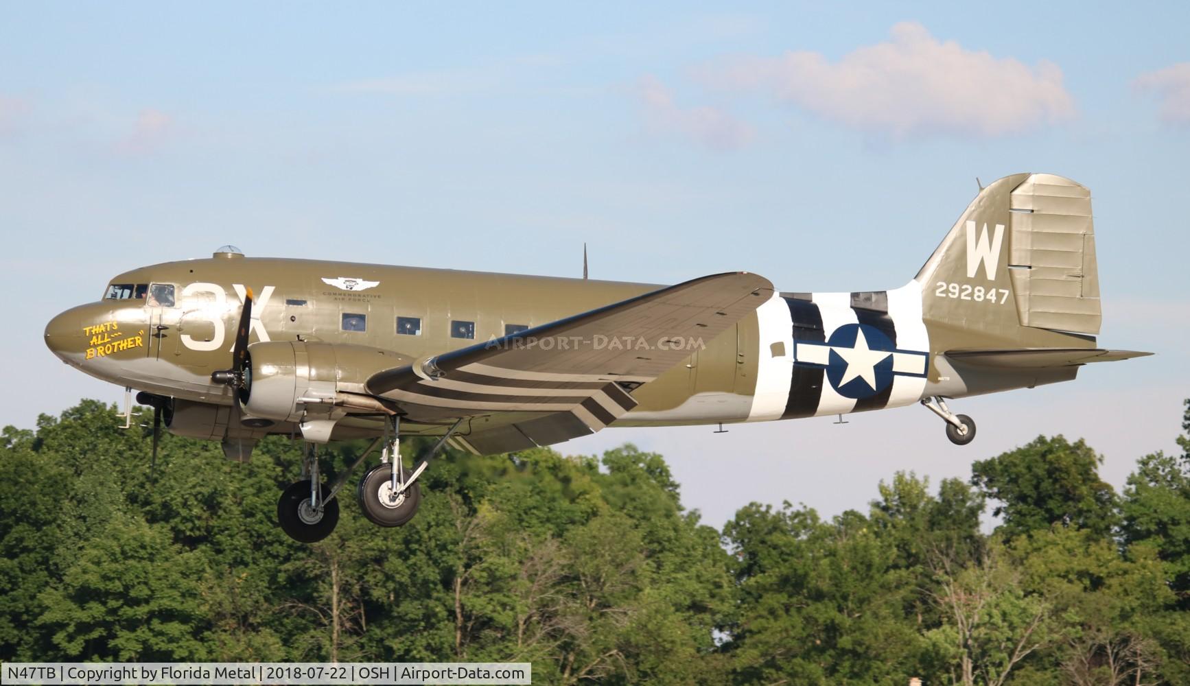 N47TB, 1944 Douglas DC3C (C-47A) C/N 12693, That's All Brother