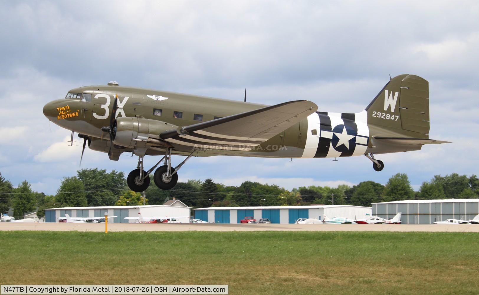 N47TB, 1944 Douglas DC3C (C-47A) C/N 12693, That's All Brother