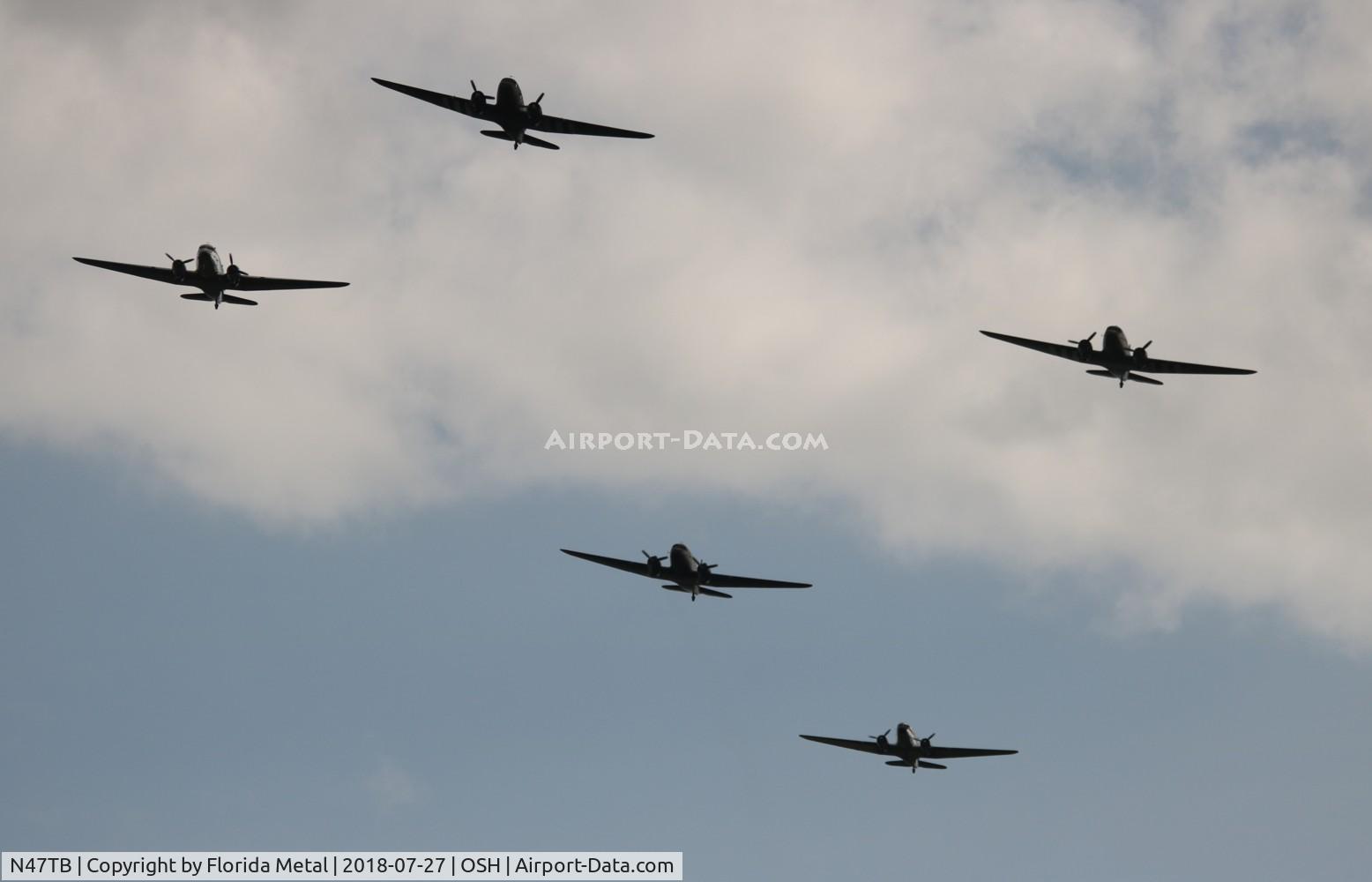 N47TB, 1944 Douglas DC3C (C-47A) C/N 12693, C-47 formation