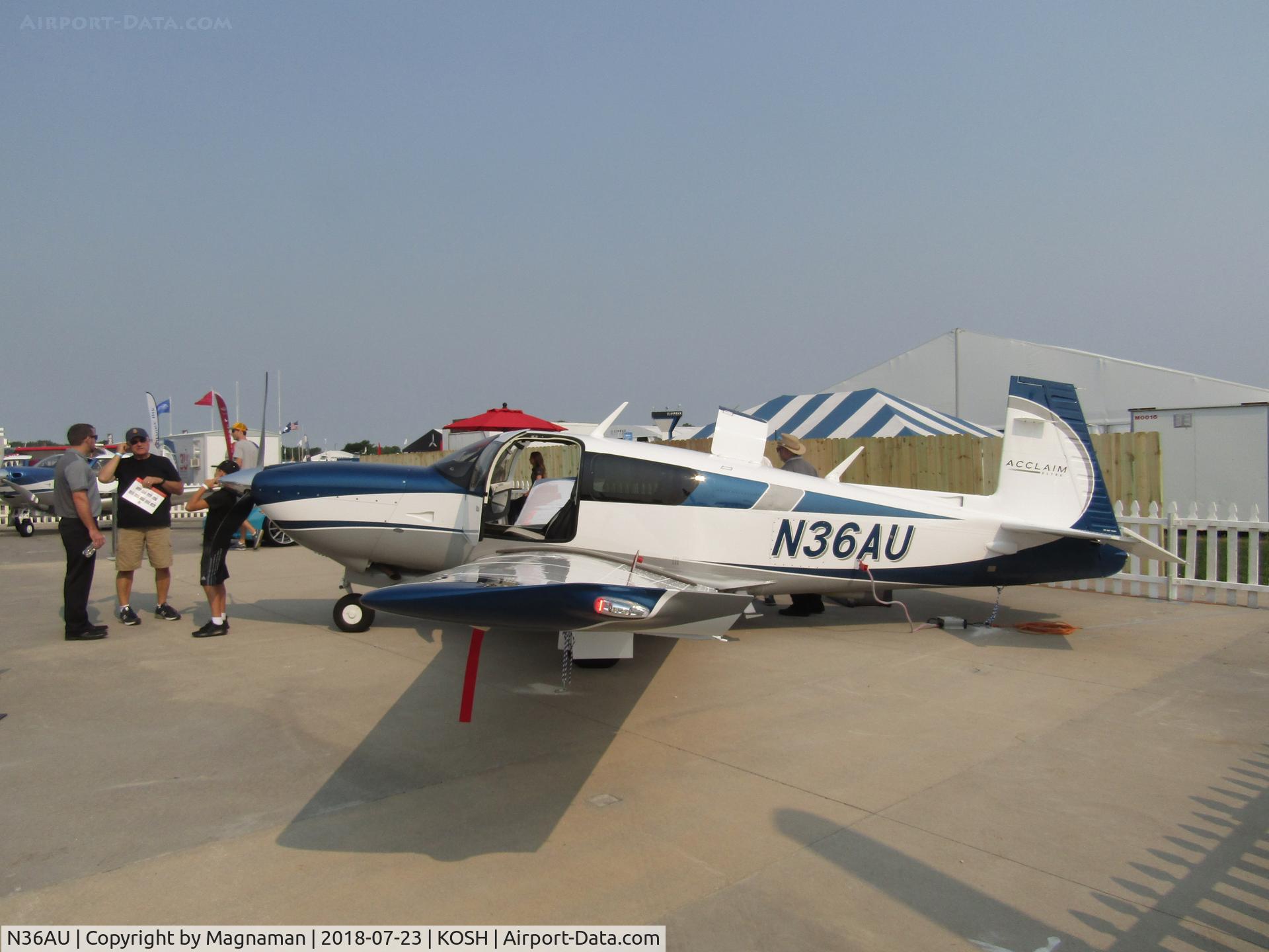 N36AU, 2018 Mooney M20V C/N 33-0004, at EAA 18