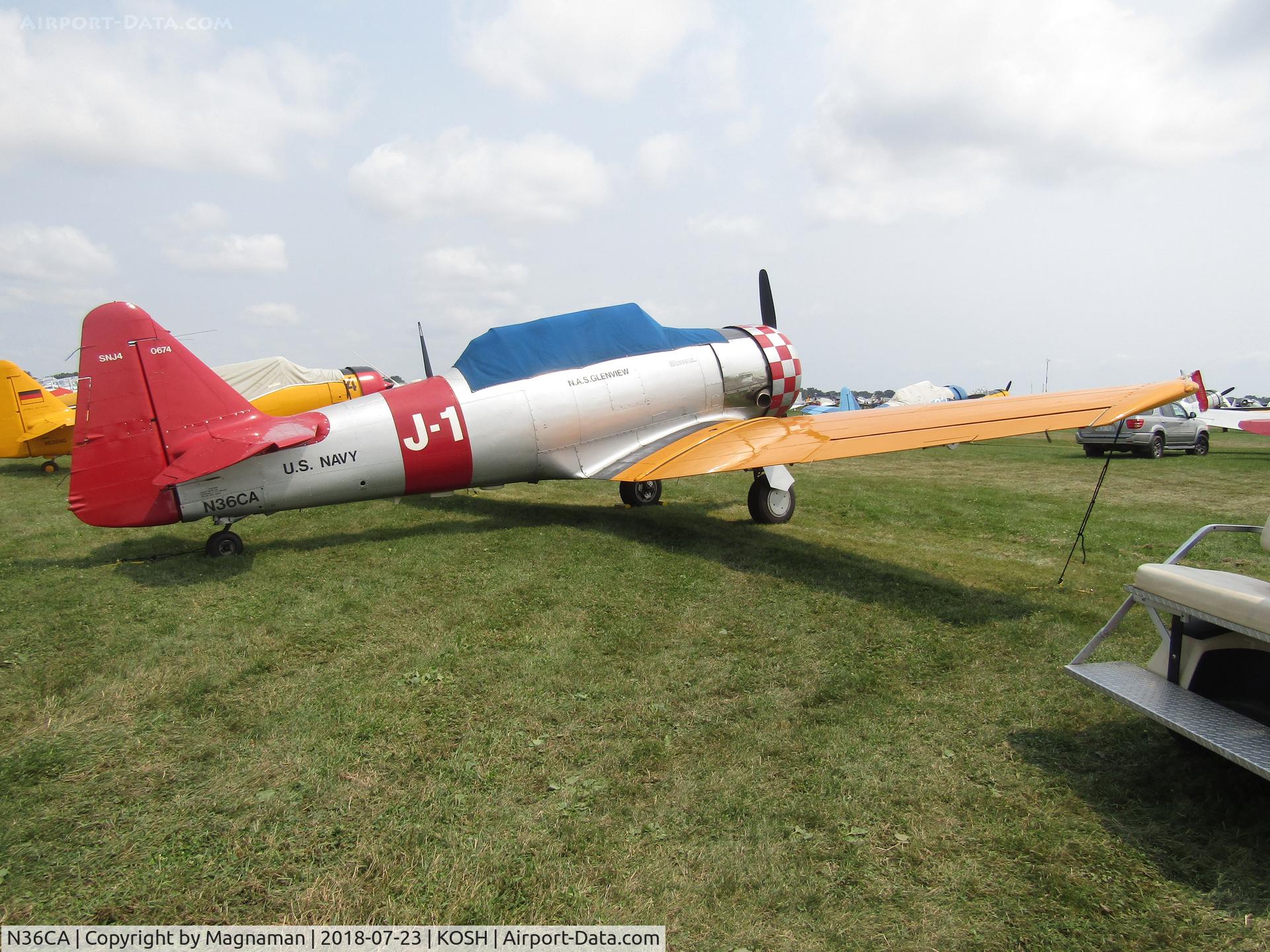 N36CA, North American AT-6D Texan C/N 88-10677, at EAA 18