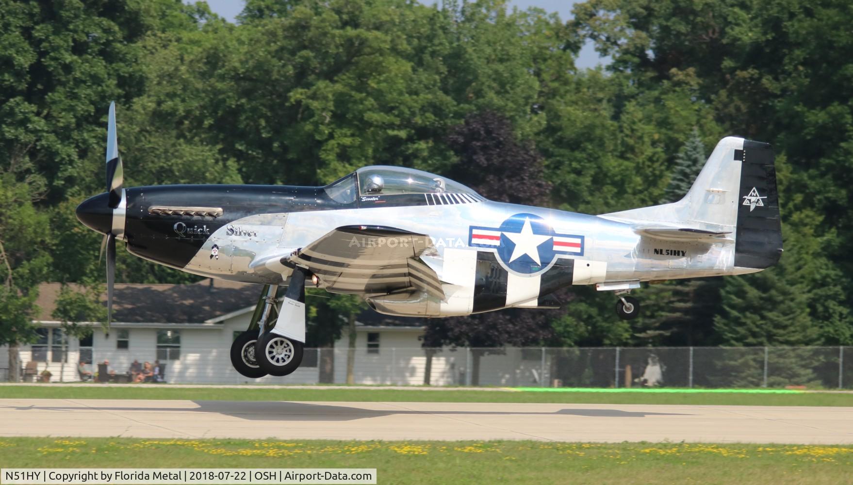 N51HY, 1944 North American P-51D Mustang C/N 124-48192, Quick Silver