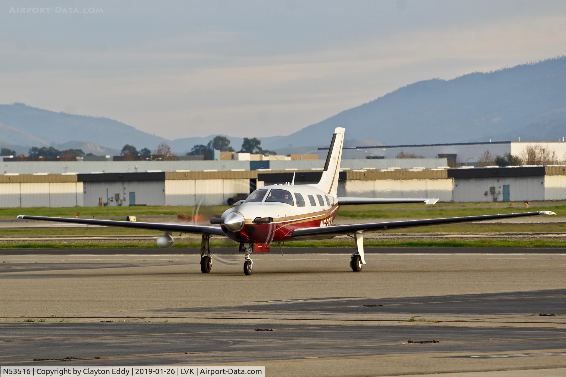 N53516, 2002 Piper PA-46-500TP Malibu Meridian C/N 4697132, Livermore Airport California 2019.