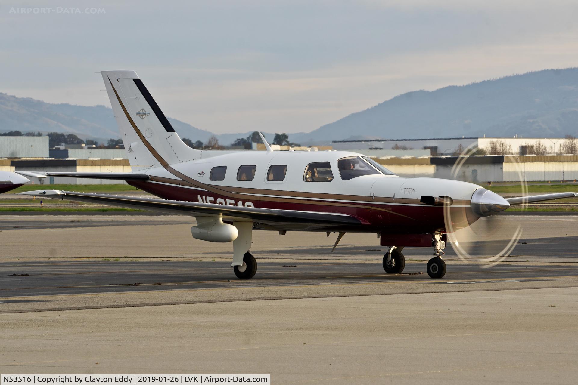 N53516, 2002 Piper PA-46-500TP Malibu Meridian C/N 4697132, Livermore Airport California 2019.