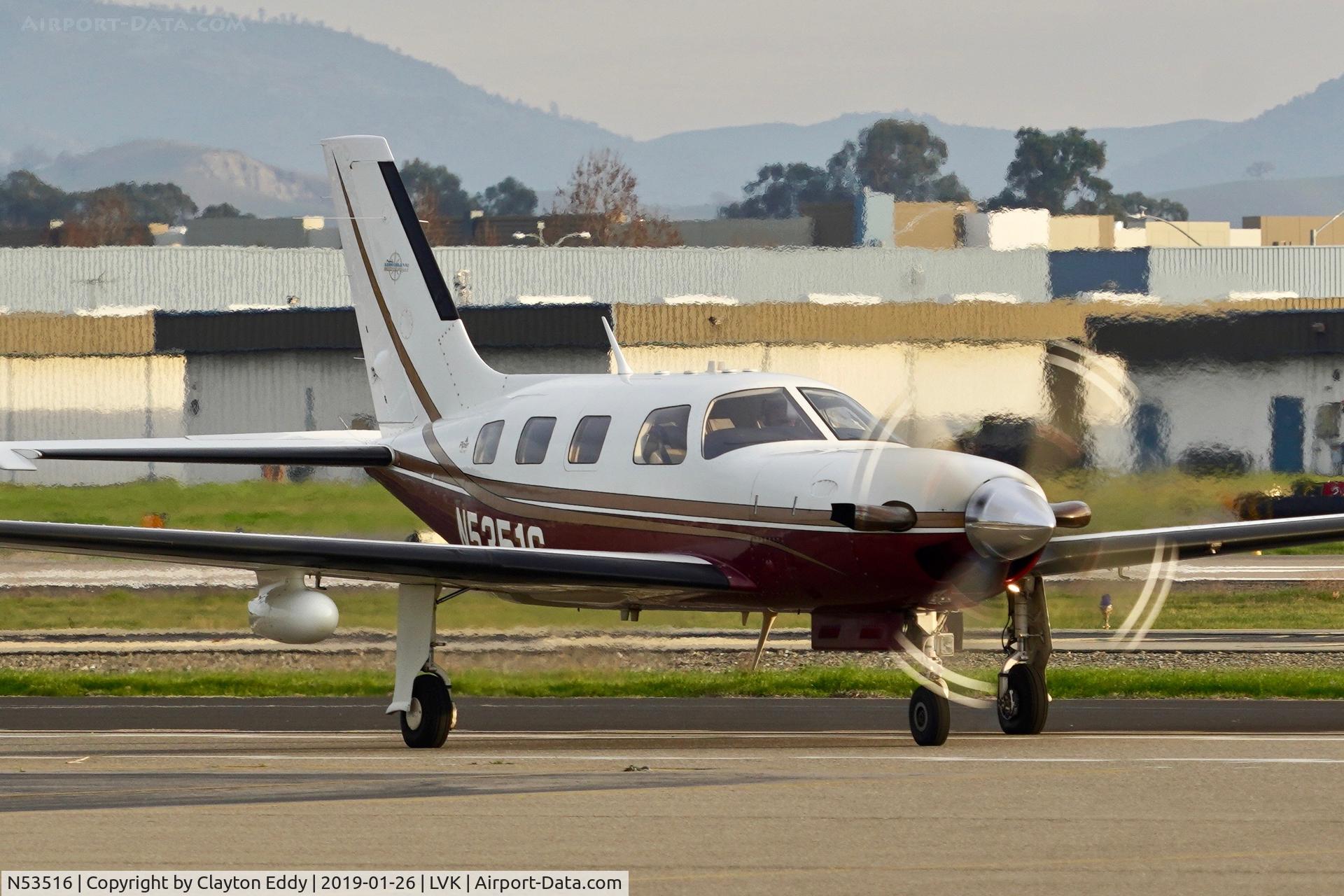 N53516, 2002 Piper PA-46-500TP Malibu Meridian C/N 4697132, Livermore Airport California 2019.