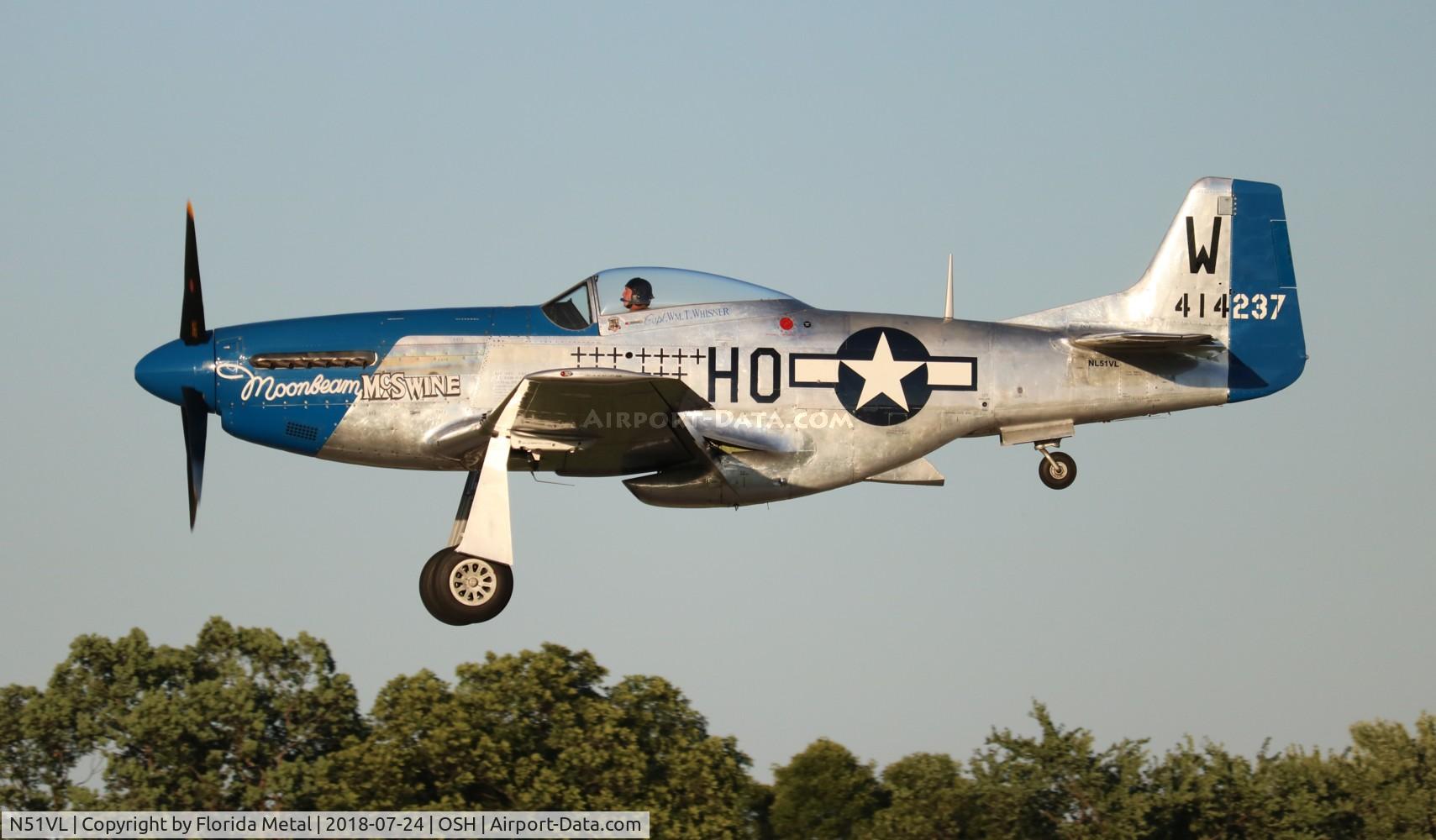 N51VL, 1944 North American F-51D Mustang C/N 122-40196, Moonbeam McSwine