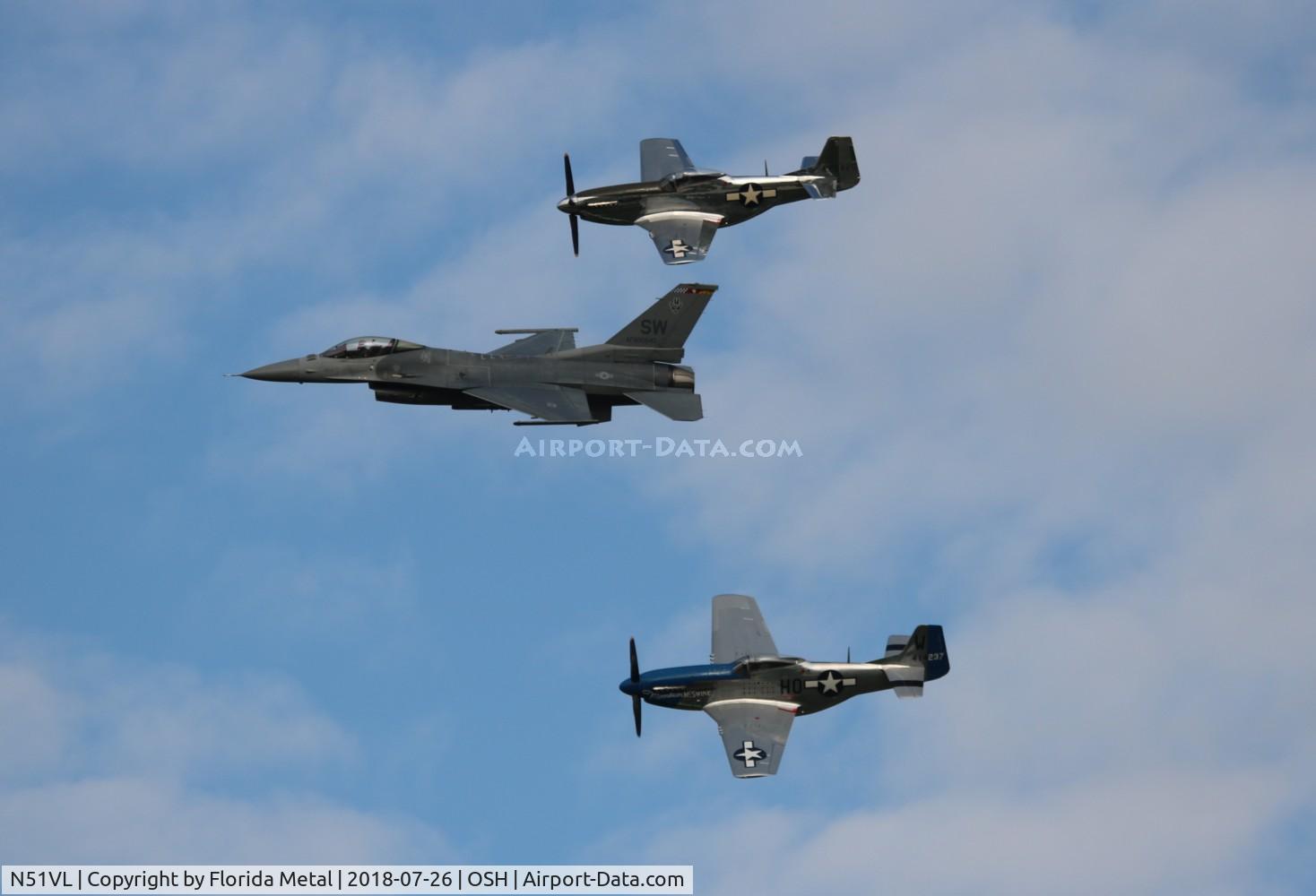 N51VL, 1944 North American F-51D Mustang C/N 122-40196, Heritage Flight