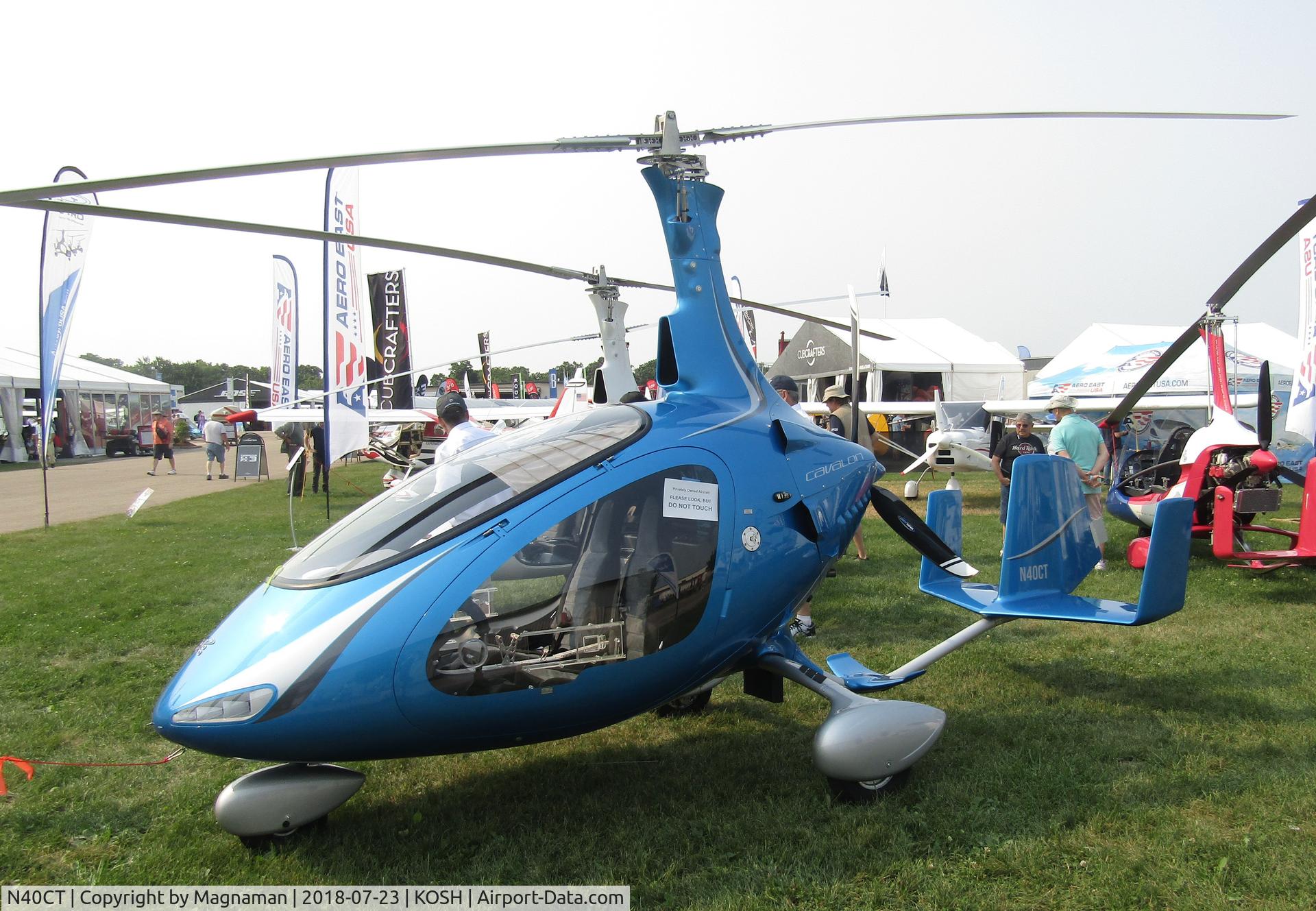 N40CT, 2018 AutoGyro Cavalon C/N V00300, at EAA 18