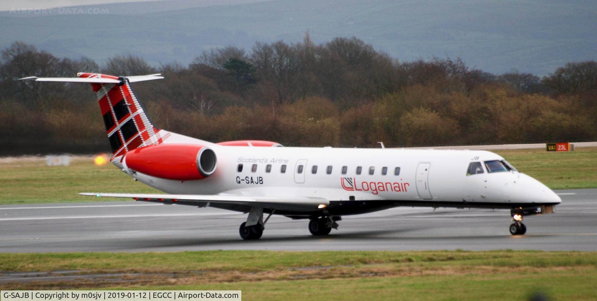 G-SAJB, 2001 Embraer ERJ-135ER (EMB-135ER) C/N 145473, Taken From RVP on a Cold and Damp Saturday