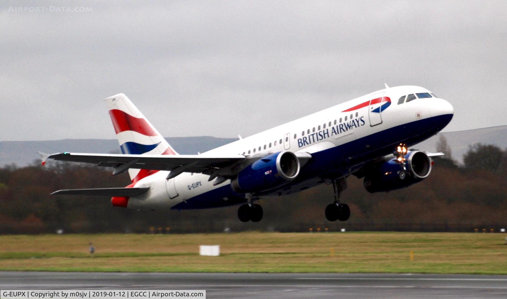 G-EUPX, 2001 Airbus A319-131 C/N 1445, Taken From RVP on a Cold and Damp Saturday