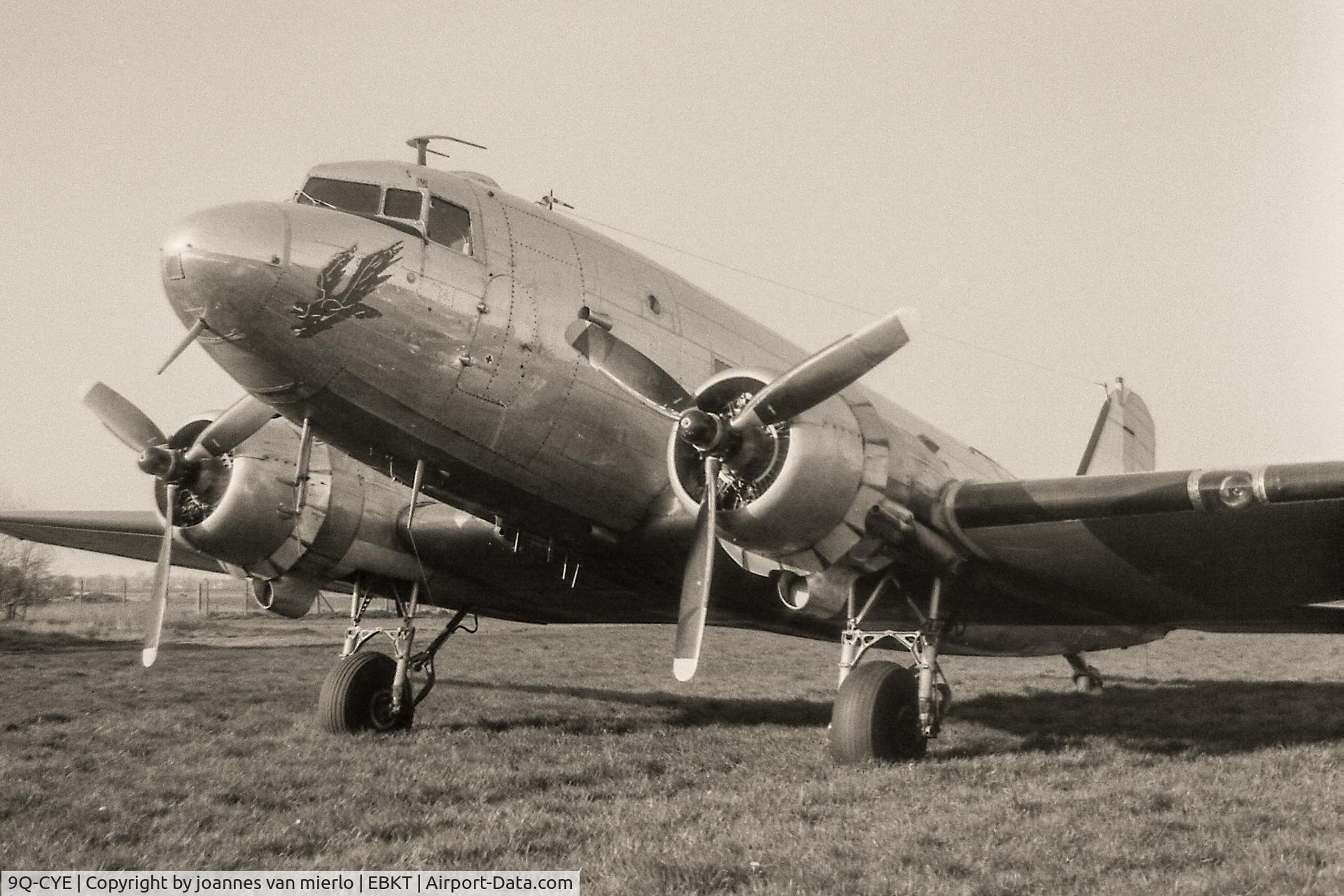9Q-CYE, 1943 Douglas C-47A-80-DL Skytrain C/N 19771, Kortrijk, Wevelgem, Belgium