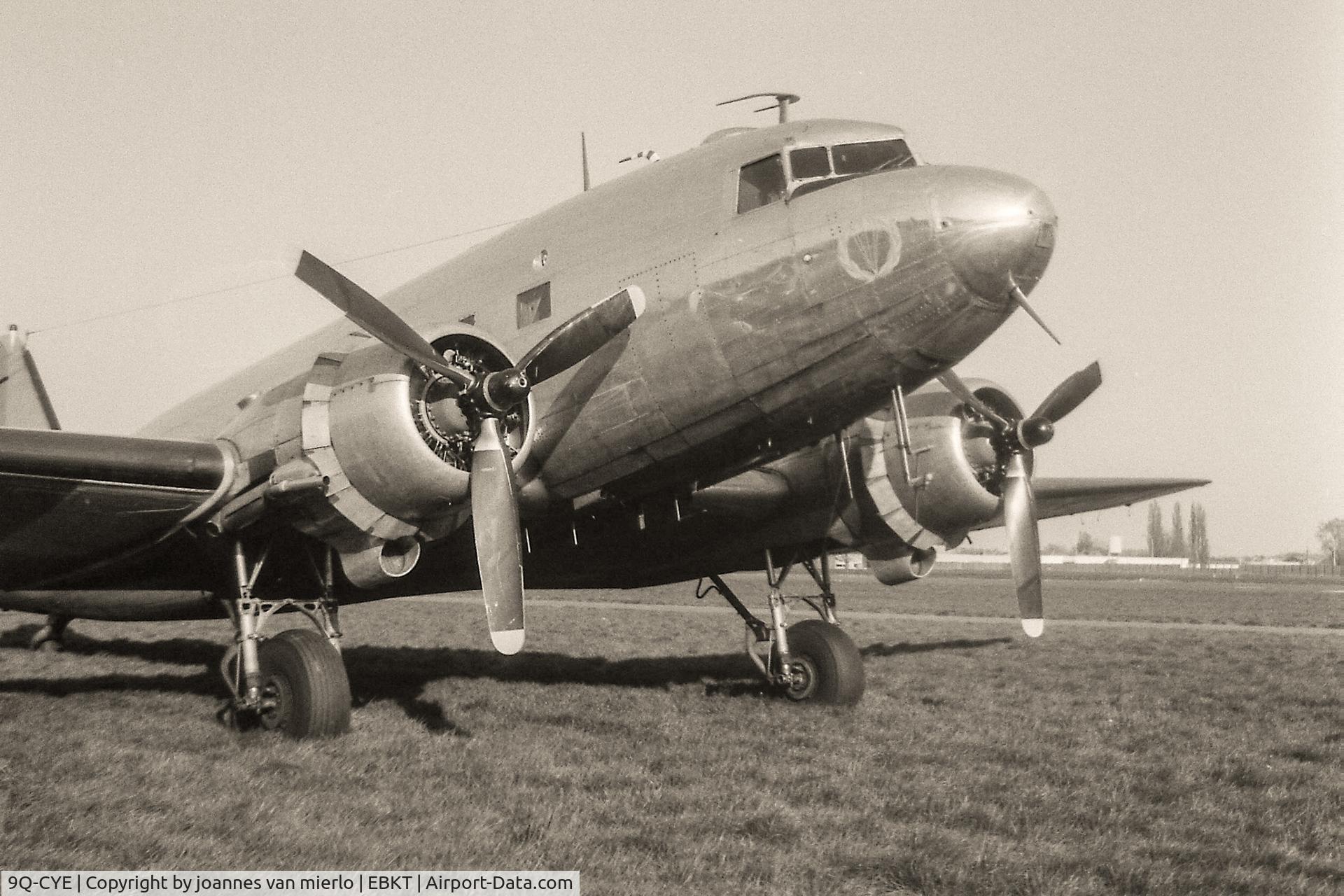 9Q-CYE, 1943 Douglas C-47A-80-DL Skytrain C/N 19771, Kortrijk, Wevelgem, Belgium