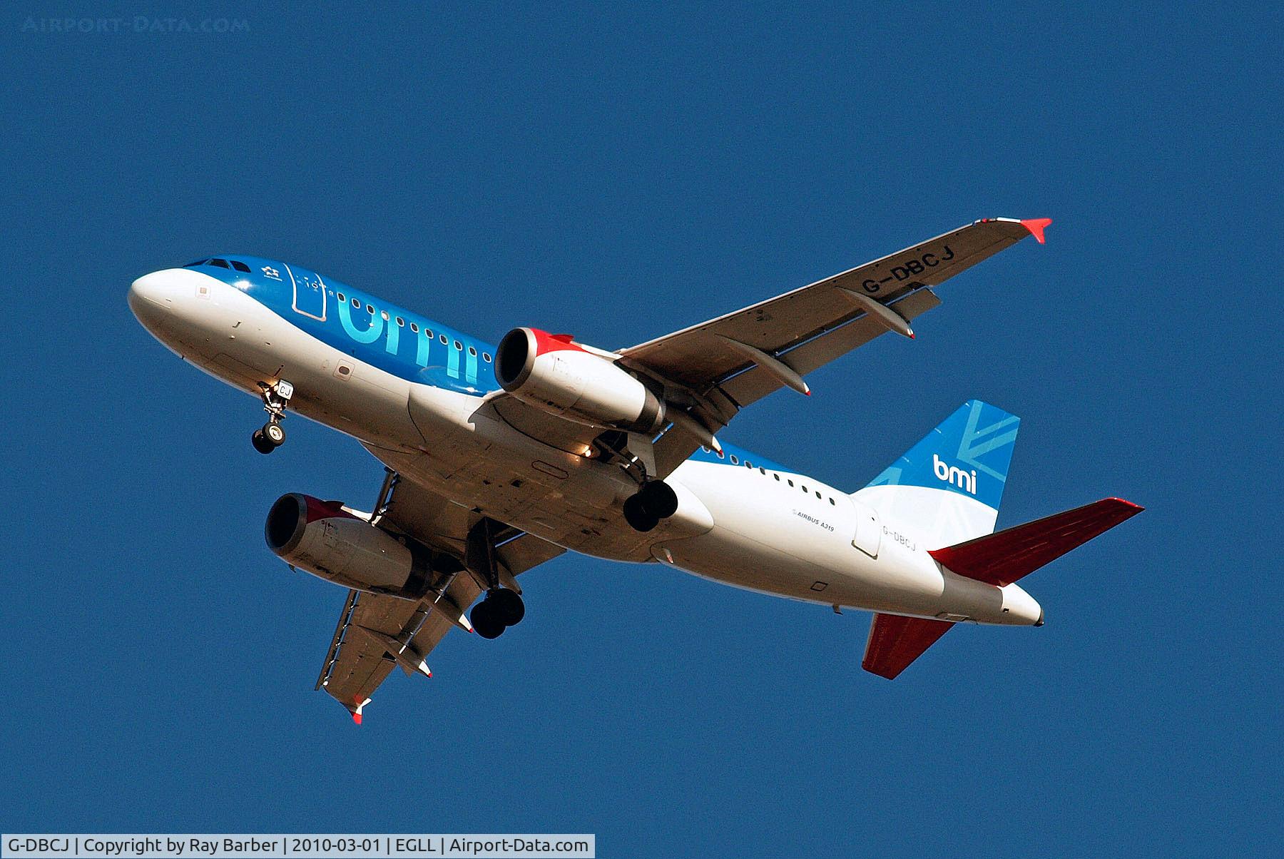G-DBCJ, 2006 Airbus A319-131 C/N 2981, G-DBCJ   Airbus A319-131 [2981] (bmi British Midland) Home~G 01/03/2010